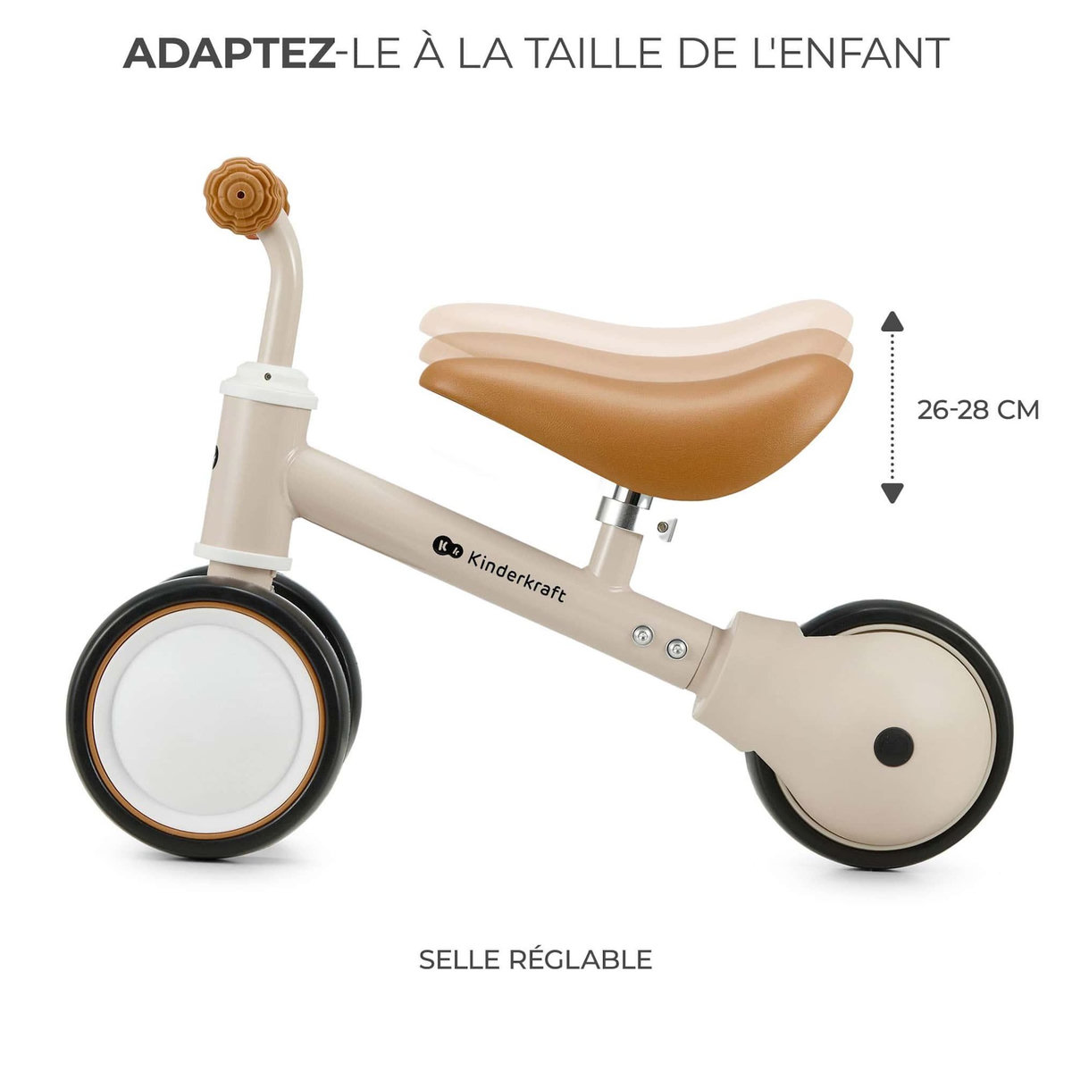 KINDERKRAFT Draisienne pour enfants - vélo d'équilibre 18 mois à 3 ansDraisienne pour enfants - vélo d'équilibre 18 mois à 3 ans