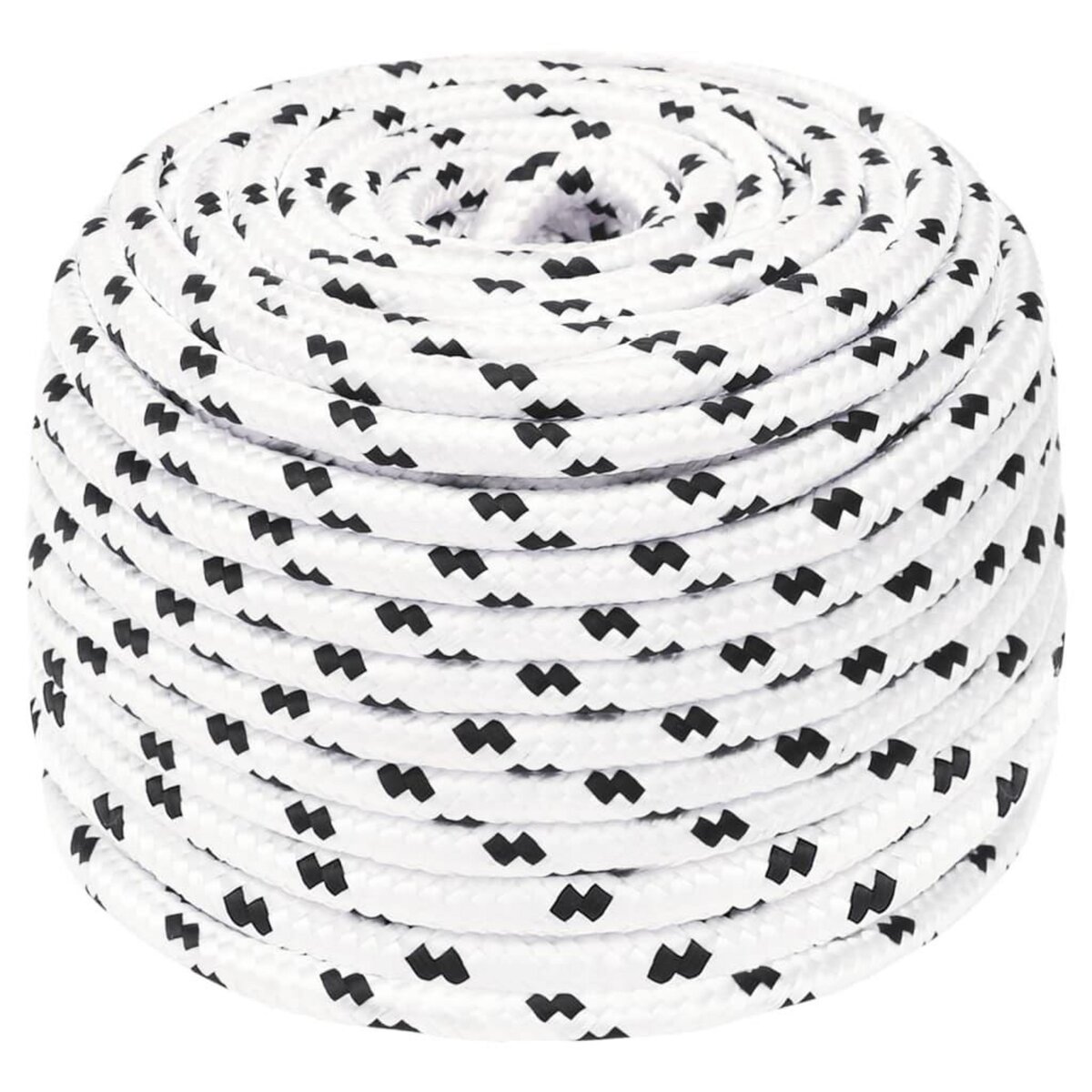 VIDAXL Corde de bateau tresse Blanc 6 mmx100 m Polyester