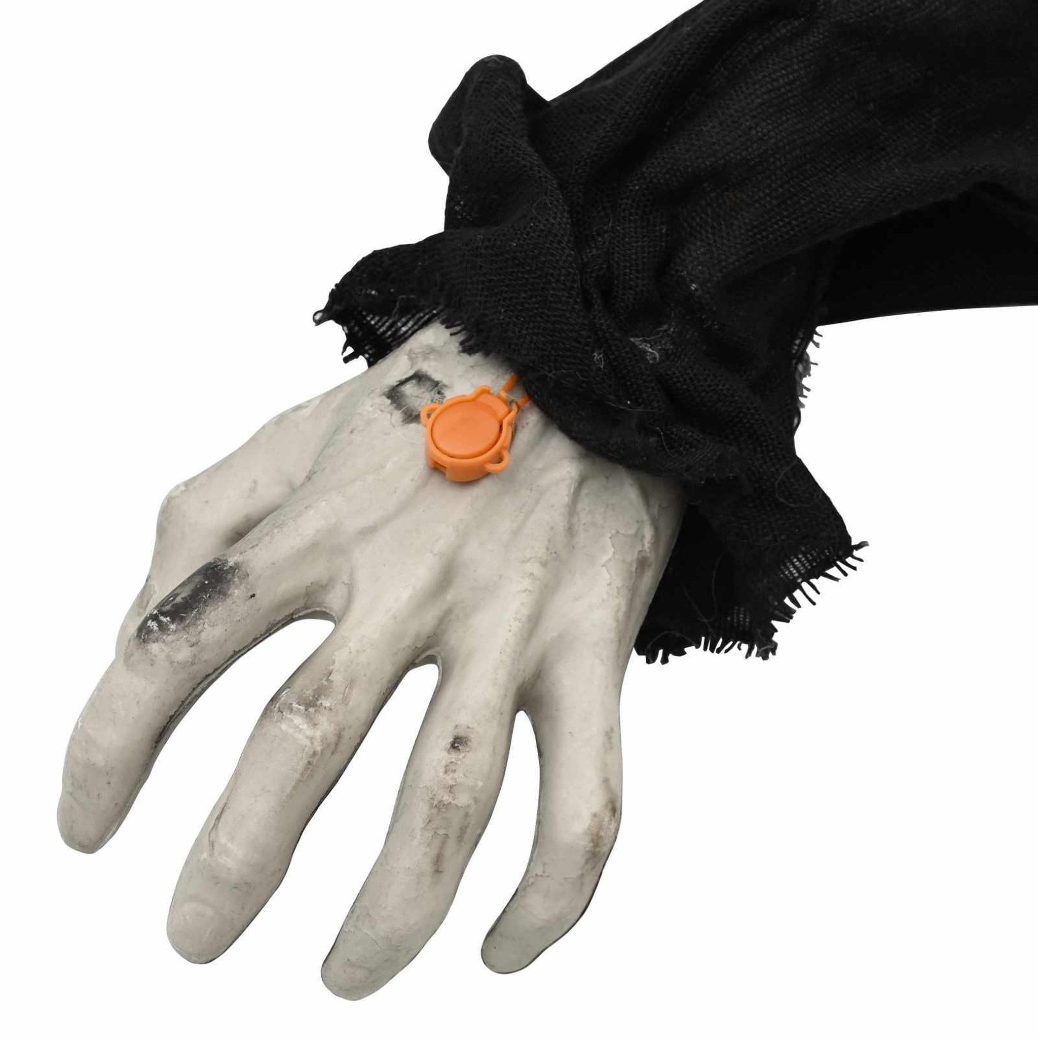 Voir la diapositive 6 : VIDAXL Zombie rampant d'Halloween SPOOKA Noir 41 x 130 x 24 cm