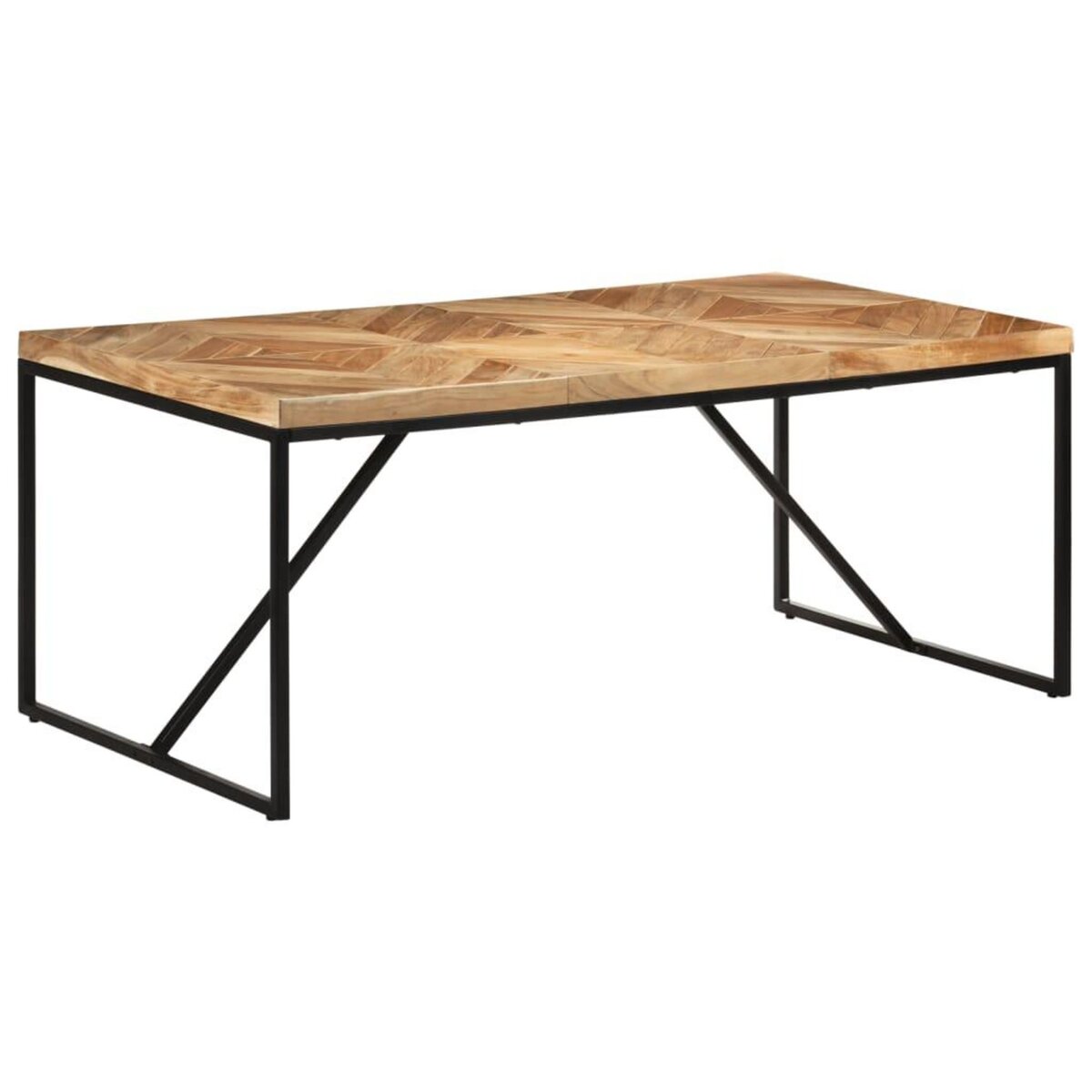 VIDAXL Table a dîner 180x90x76 cm Bois massif d'acacia et de manguier