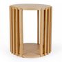 Voir la diapositive 2 : Paris Prix Table d'Appoint Design  Drume  58cm Chêne