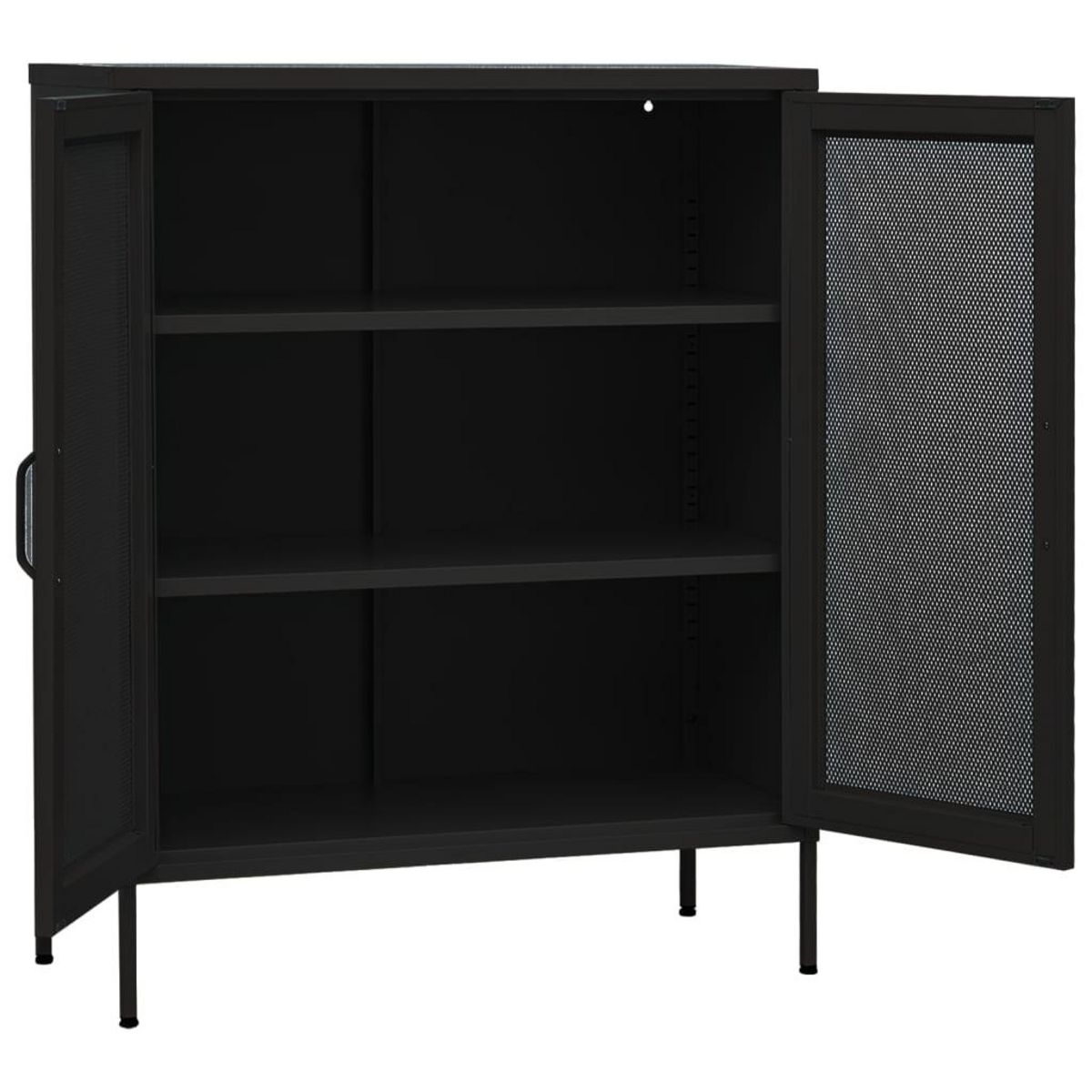 VIDAXL Armoire de rangement Noir 80x35x101,5 cm Acier