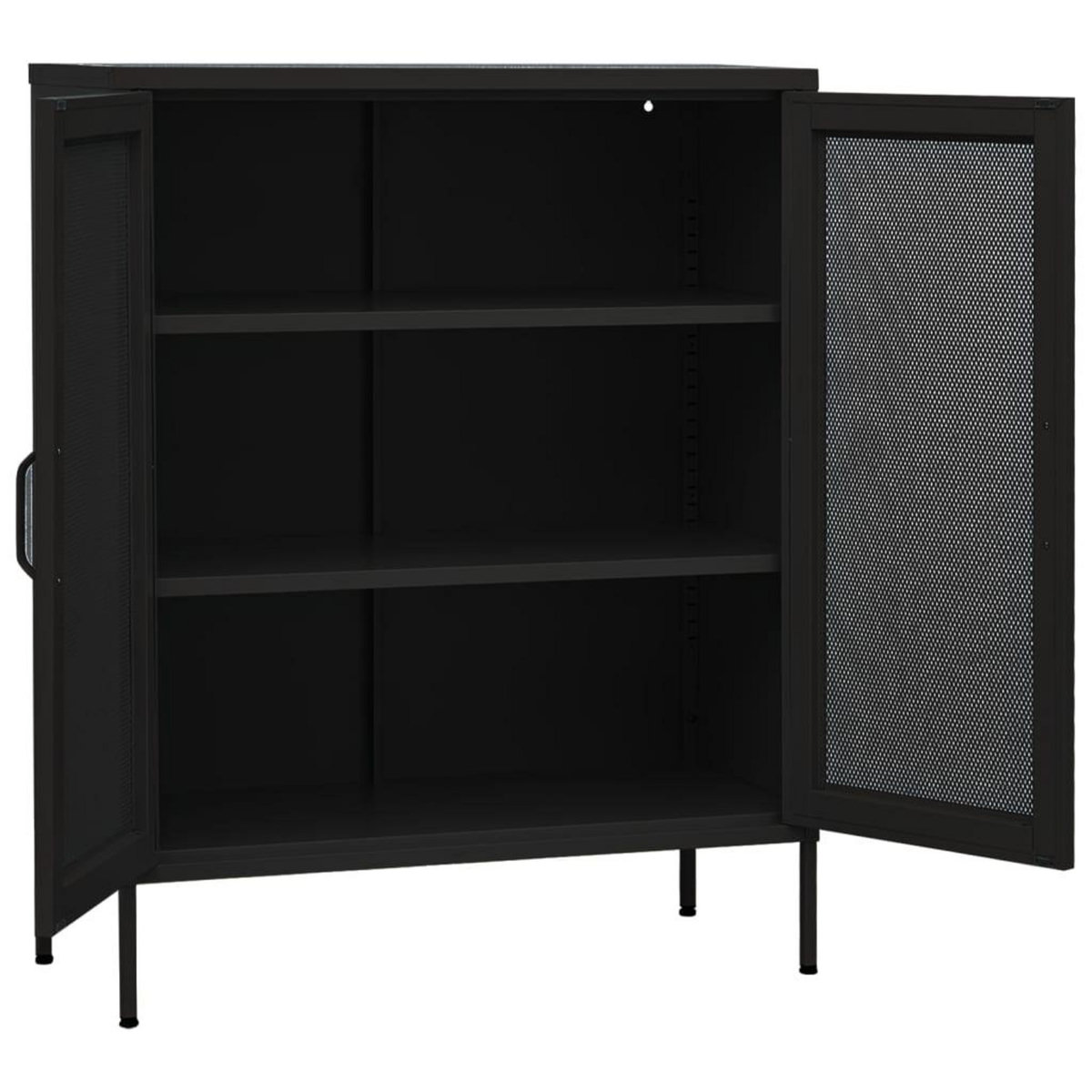 VIDAXL Armoire de rangement Noir 80x35x101,5 cm Acier