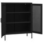 Voir la diapositive 4 : VIDAXL Armoire de rangement Noir 80x35x101,5 cm Acier