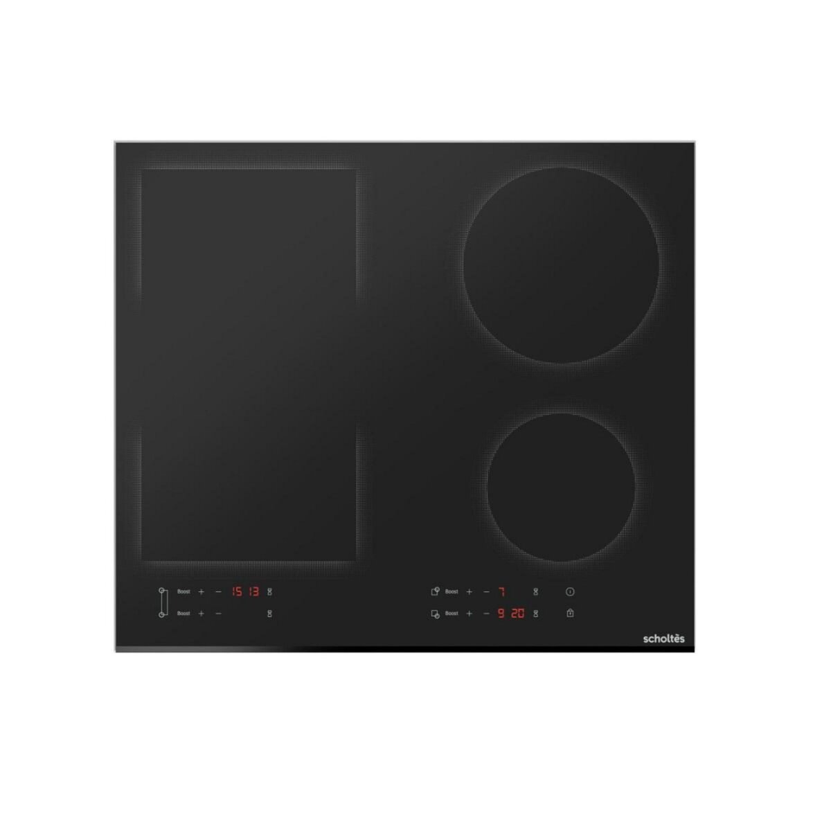 Scholtes Table de cuisson à induction 60cm 4 feux 7400w - SOTF1610B
