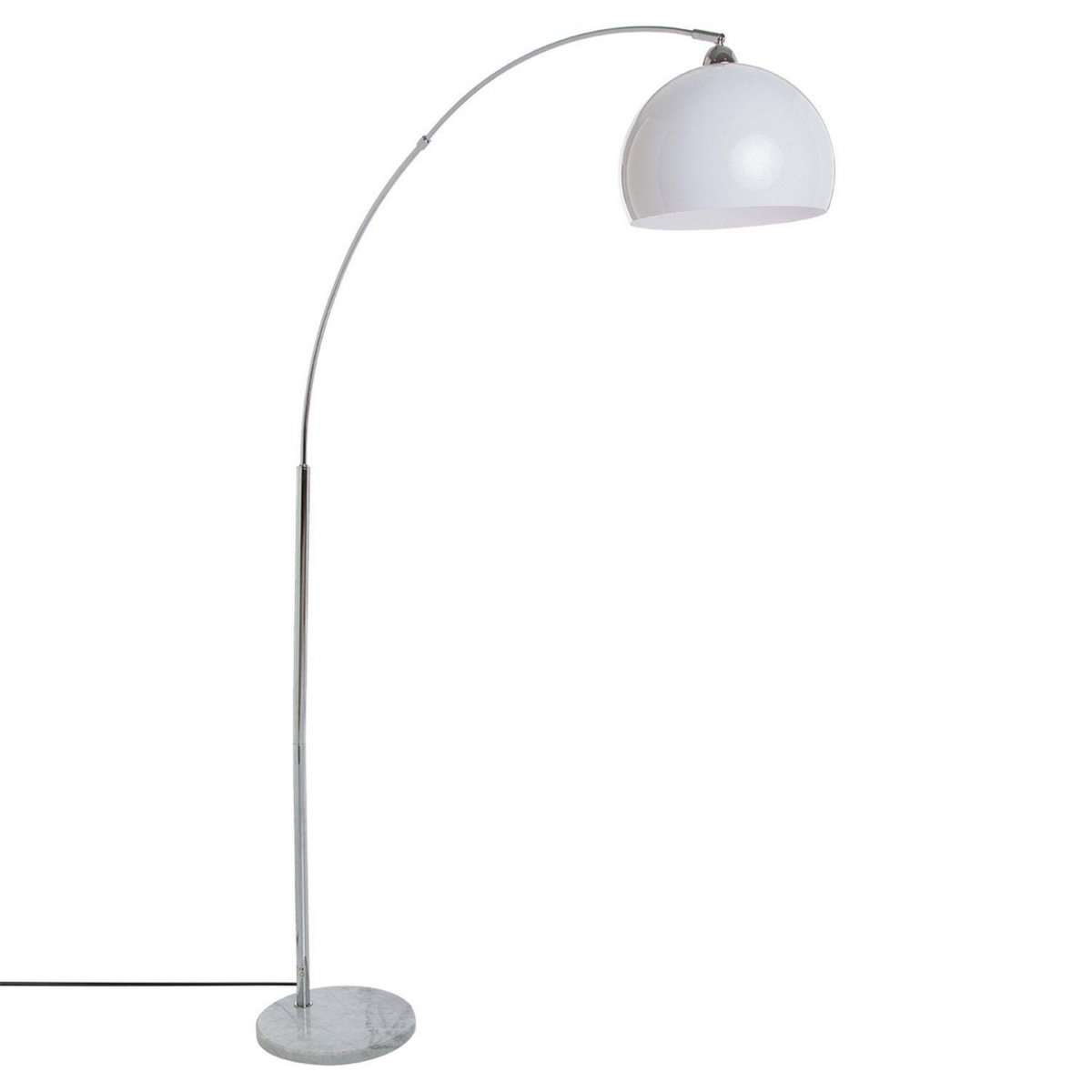 ATMOSPHERA Lampadaire en métal Contempo Chic - H. 179 cm - Blanc