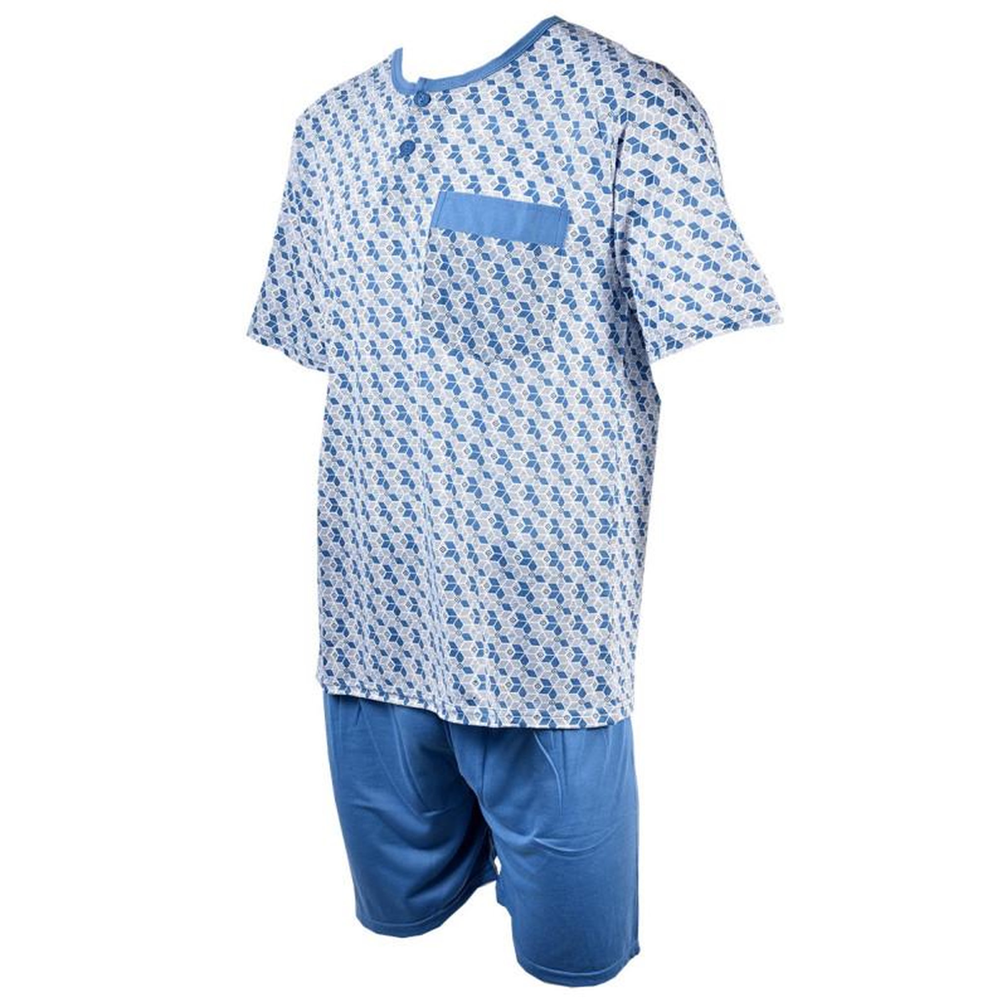 Voir la diapositive 2 : OZABI Pyjama Court Homme ECO HOMEWEAR