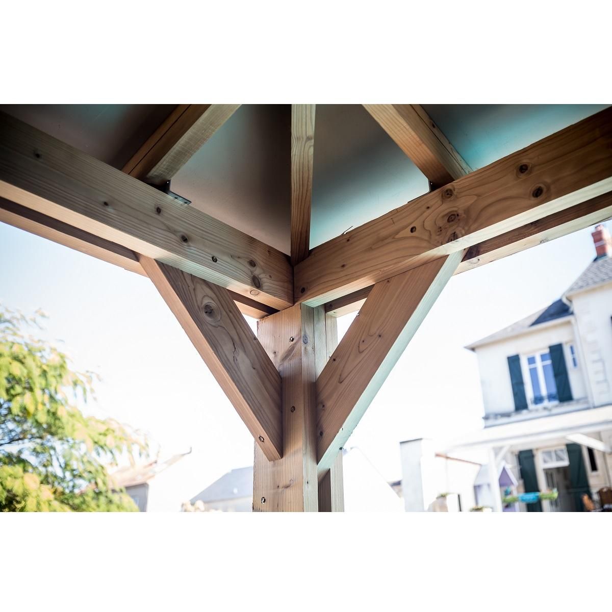 Habrita Pool house - Deux parois avec comptoirs - 14,36m² - BLUETERM