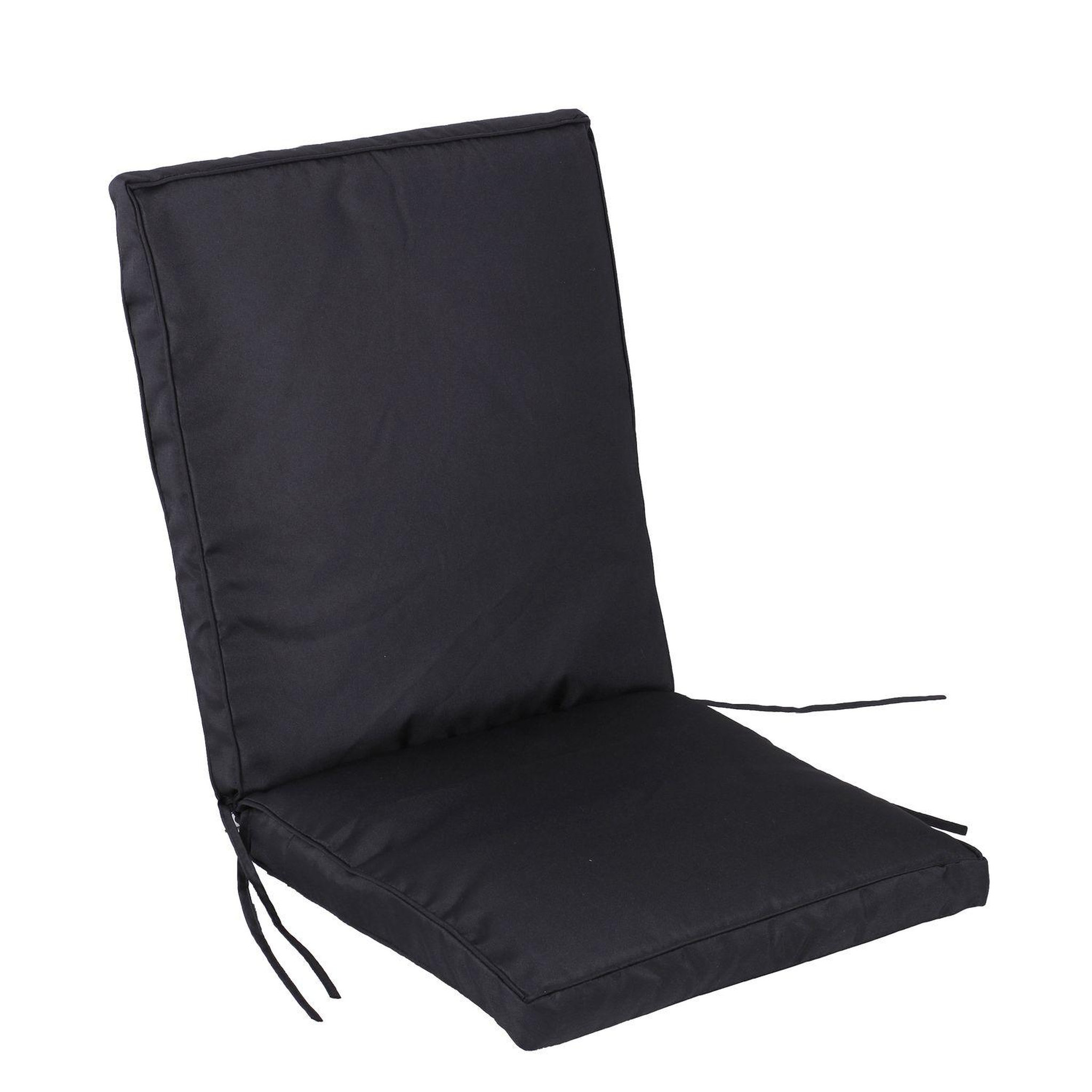 SUNNYDAYS Dessus de fauteil - 90 x 42 x 5 cm. - noir