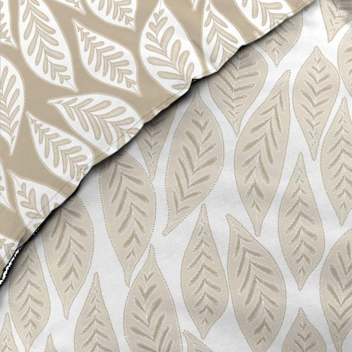 Paris Prix Parure de Lit 3 Pièces  Mareva  260x240cm Beige