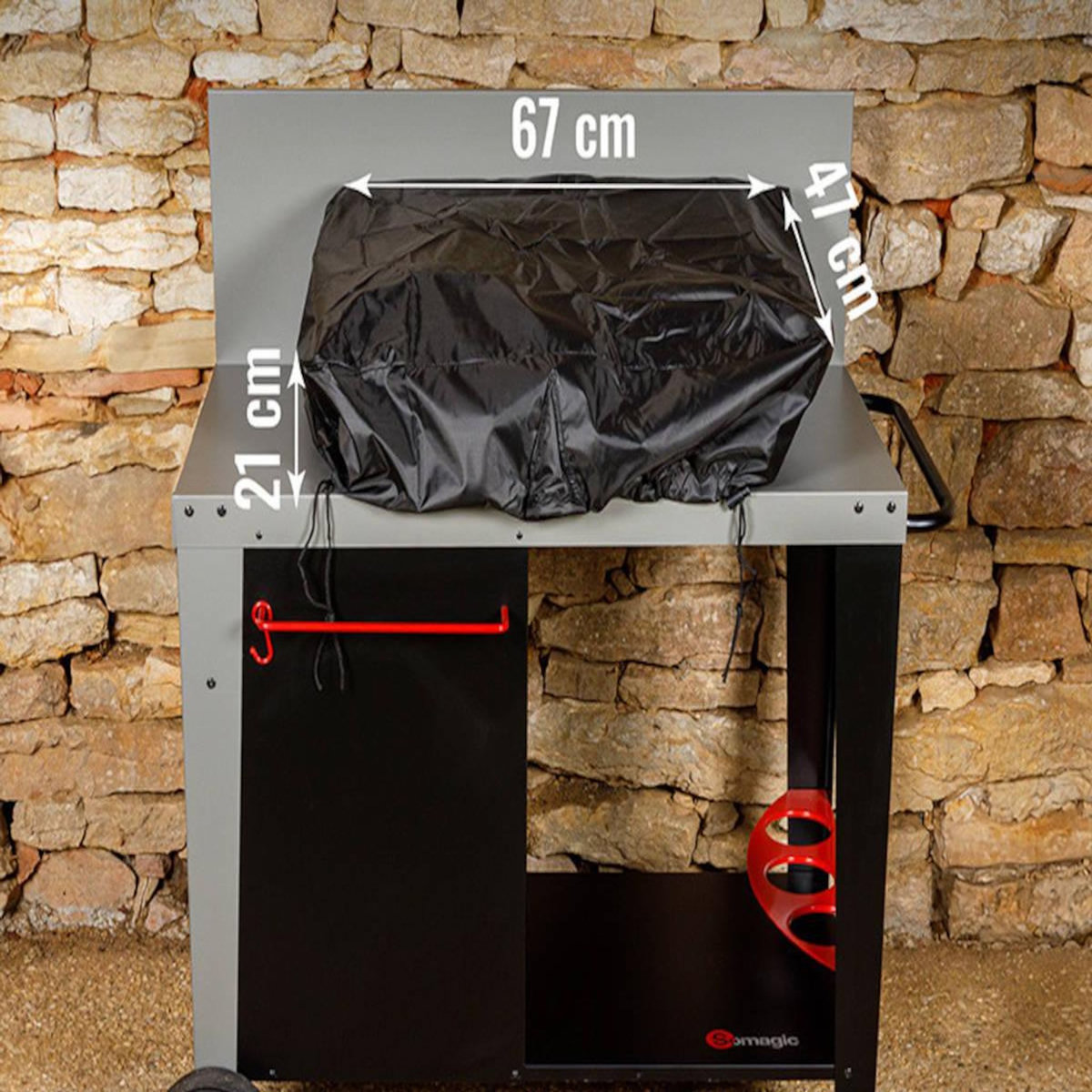 SOMAGIC Housse pour plancha 2 feux 67 x 47 x 21,5 cm - Somagic