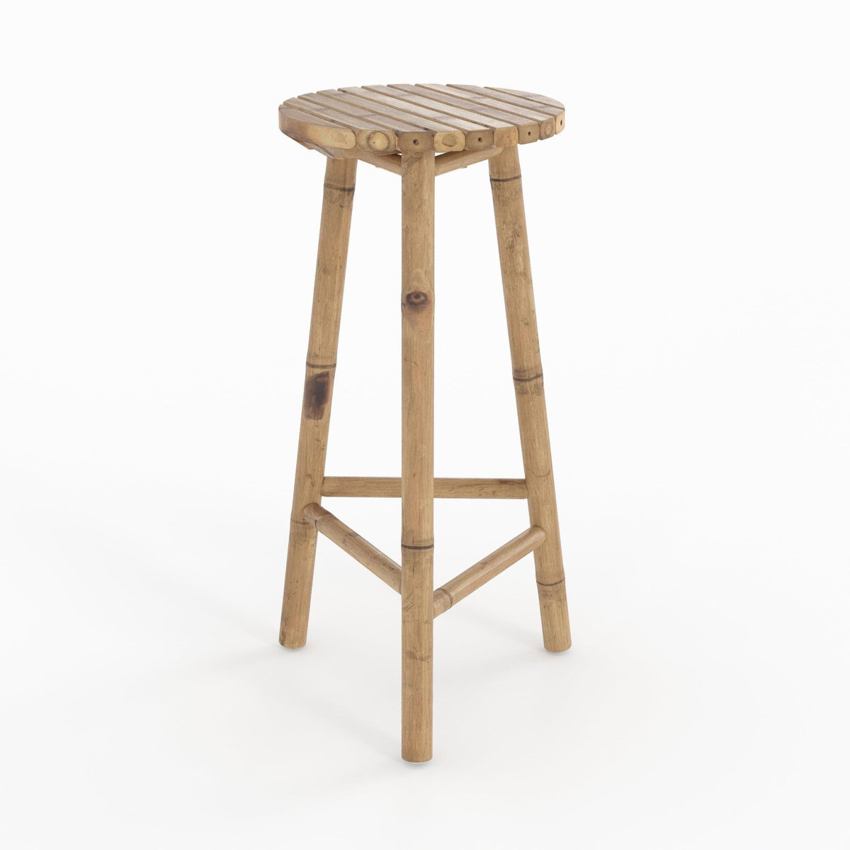 Rendez vous déco Tabouret de bar extérieur en bambou 74 cm-Eli