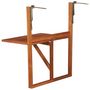 Voir la diapositive 3 : VIDAXL Table suspendue de balcon 64,5x44x80 cm Bois d'acacia massif
