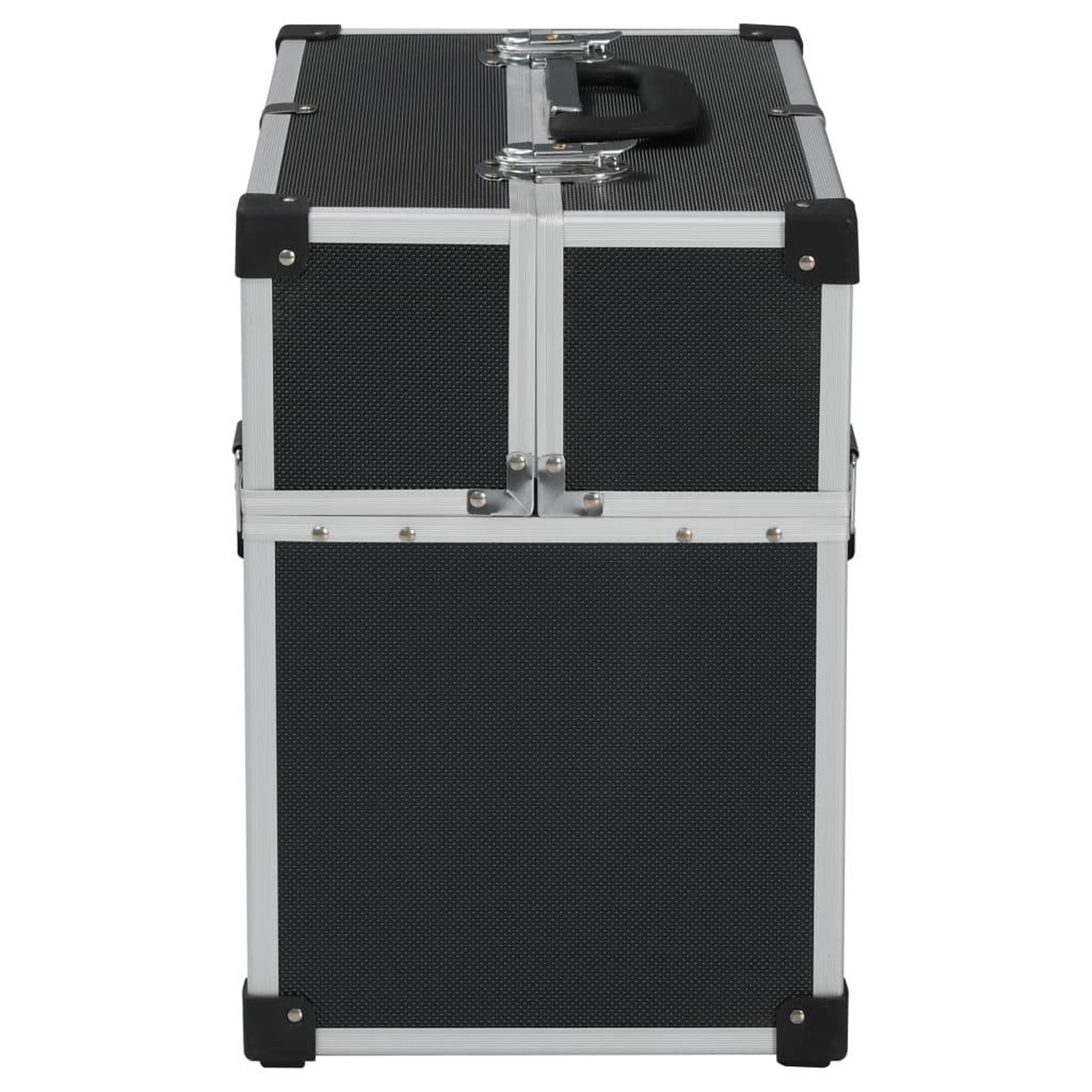 Voir la diapositive 5 : VIDAXL Boîte a outils 38x22,5x34 cm Noir Aluminium