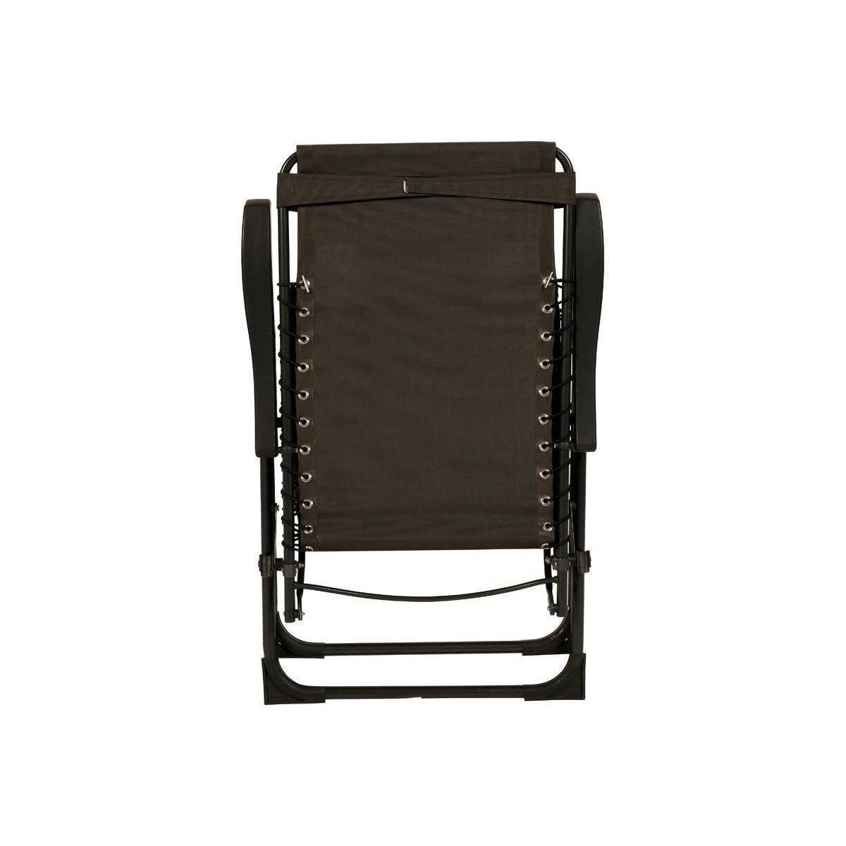 HESPERIDE Fauteuil de jardin relax SILOS Gris anthracite - Hespéride