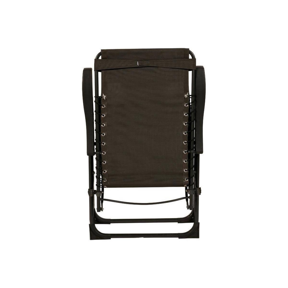 HESPERIDE Fauteuil de jardin relax SILOS Gris anthracite - Hespéride