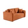 Voir la diapositive 3 : BEST MOBILIER Miro - canapé droit 2 places - en velours texturé