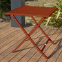 Voir la diapositive 5 : Paris Prix Table de Jardin Pliante  Marius  70cm Terracotta
