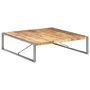 Voir la diapositive 1 : VIDAXL Table basse 140x140x40 cm Bois de manguier brut