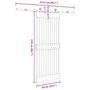 Voir la diapositive 6 : VIDAXL Porte coulissante et kit de quincaillerie 85x210 cm pin massif