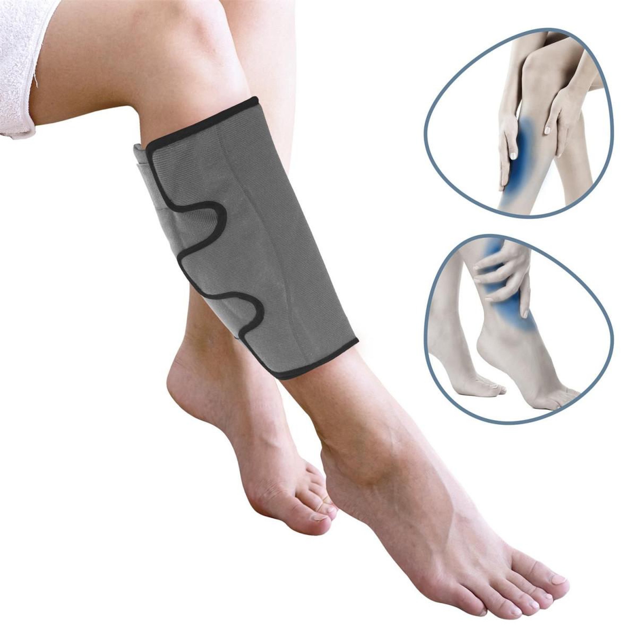 Voir la diapositive 4 : SENSLY Bande effet froid  spécial jambes  48cm gris