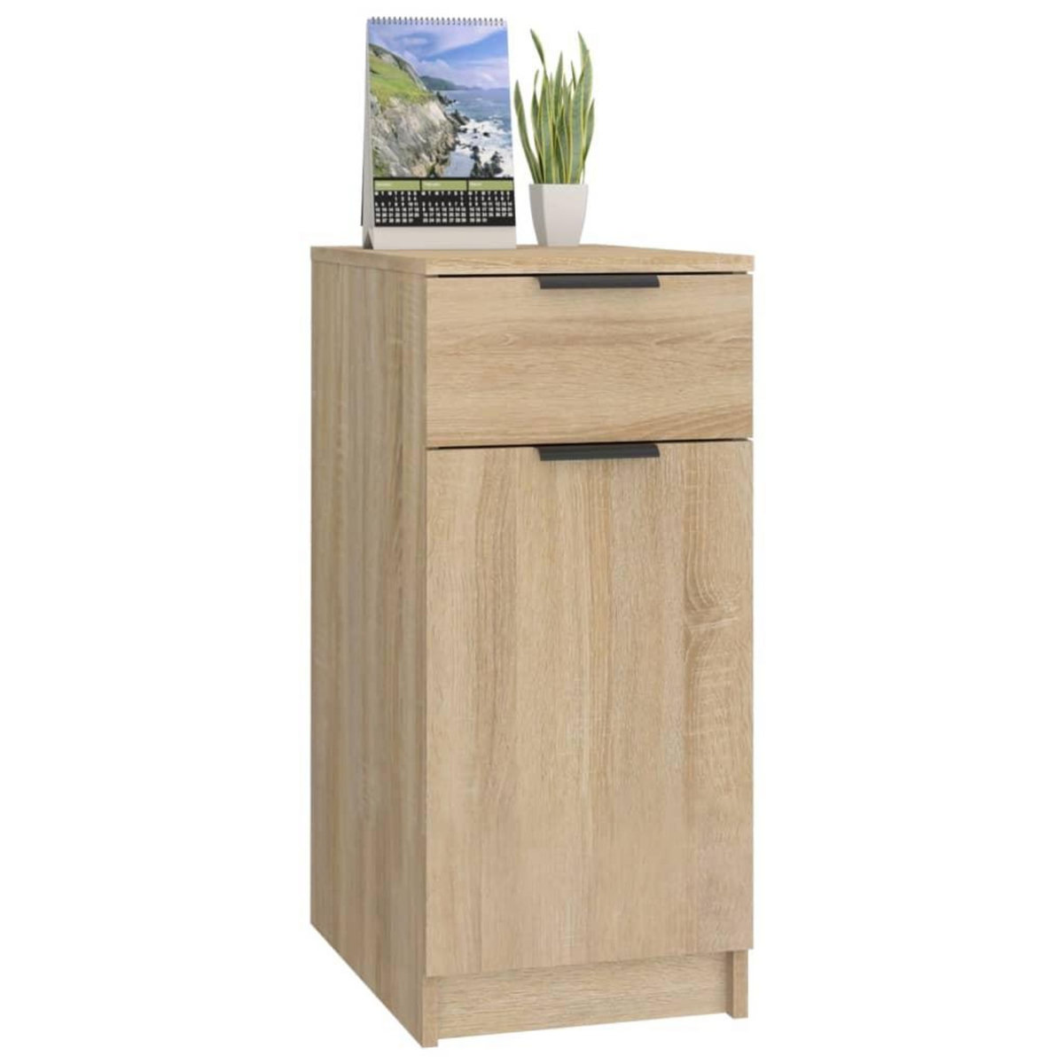 VIDAXL Armoire de bureau Chene sonoma 33,5x50x75 cm Bois d'ingenierie