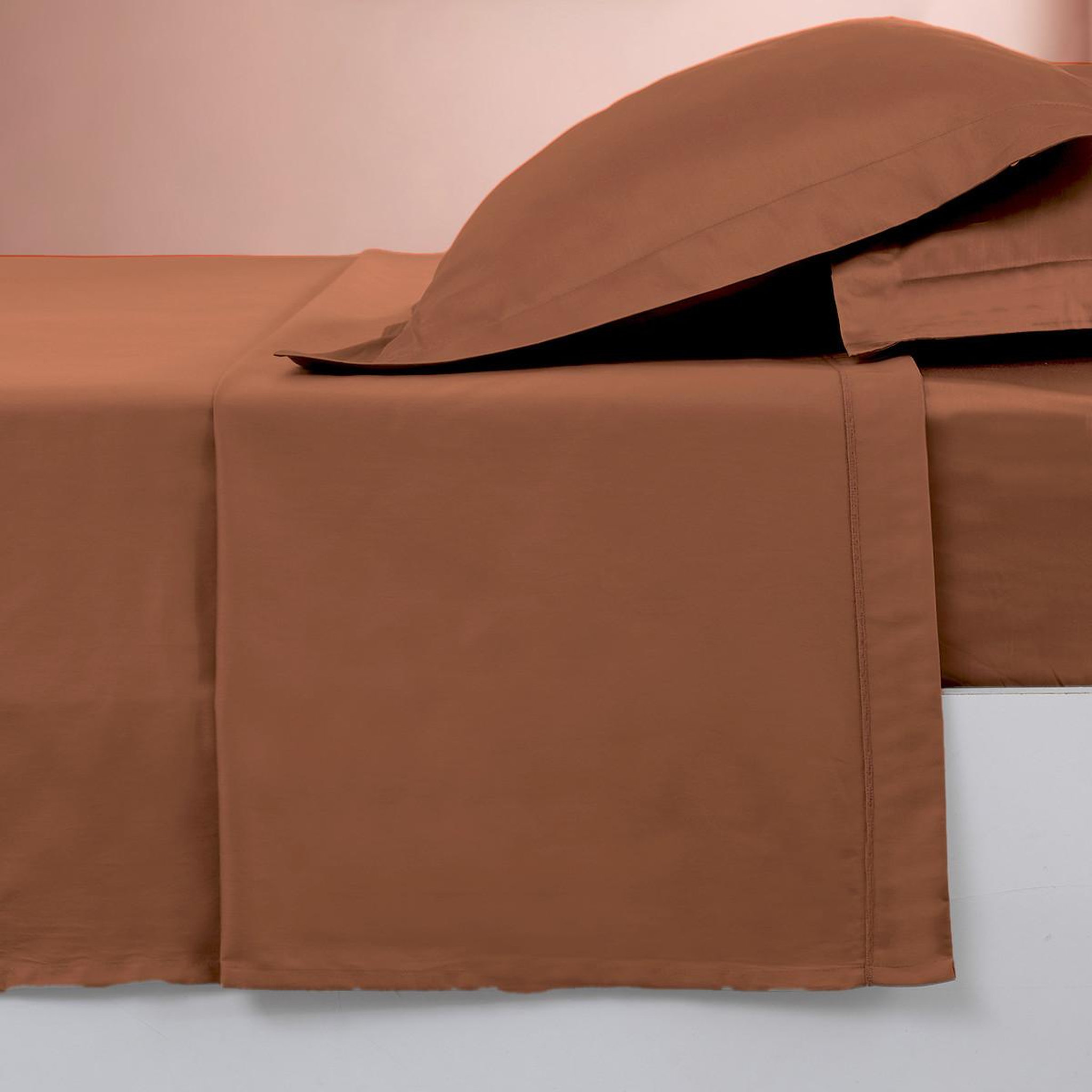 Voir la diapositive 3 : Sensei Maison Drap plat en percale de coton SOFT PERCALE