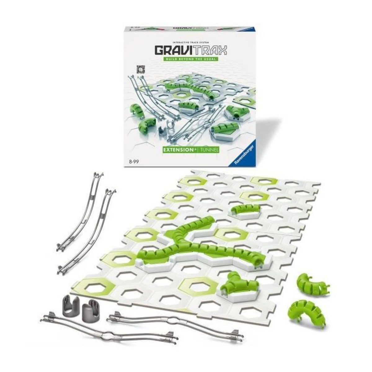 RAVENSBURGER Ravensburger-GraviTrax Set d'extension Tunnels-18p.-Circuit de billes-Construction-Parcours de billes a construire-Des 8 ans-224