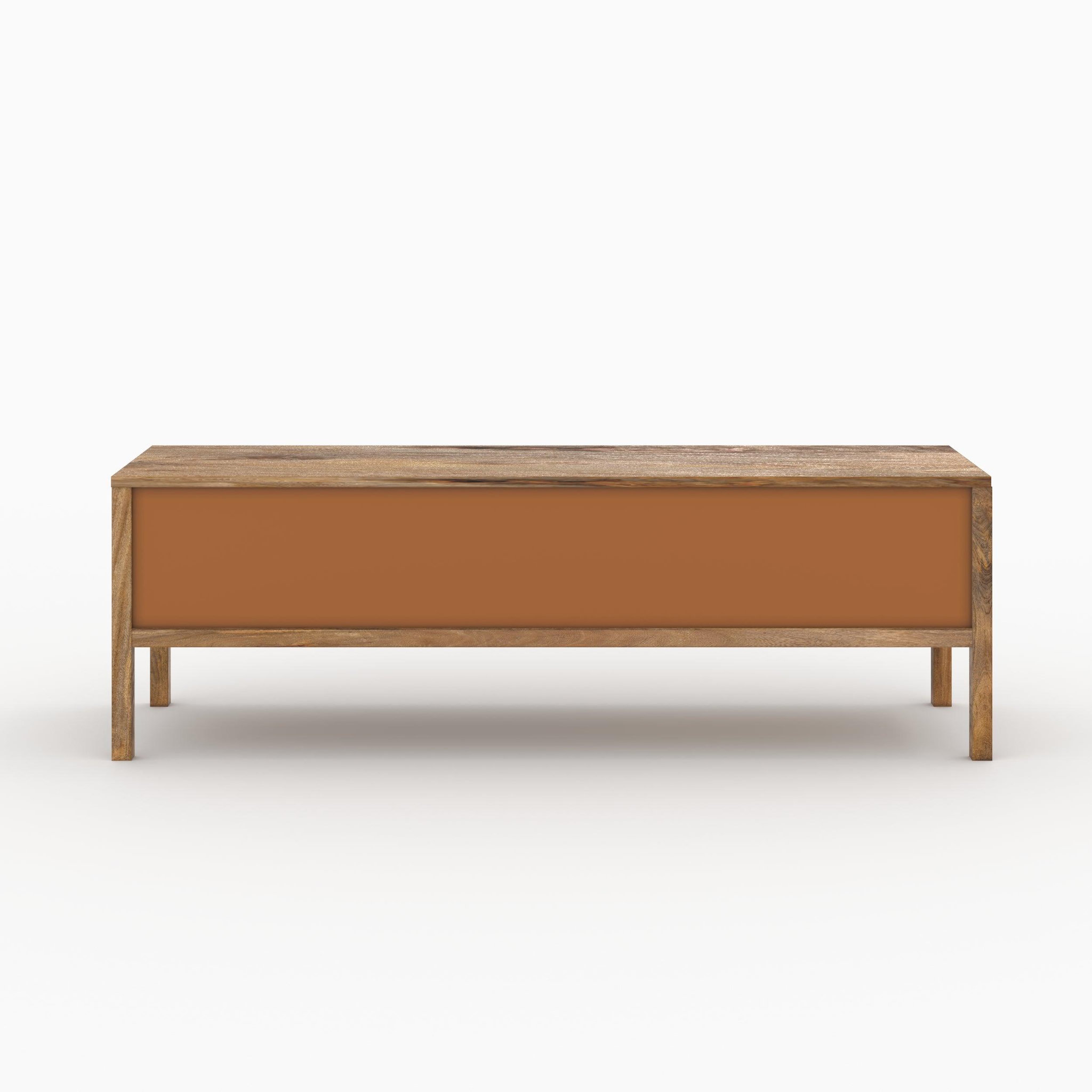Voir la diapositive 5 : MAISON PAVANE Ensemble buffet et meuble TV en bois de manguier-Tiki