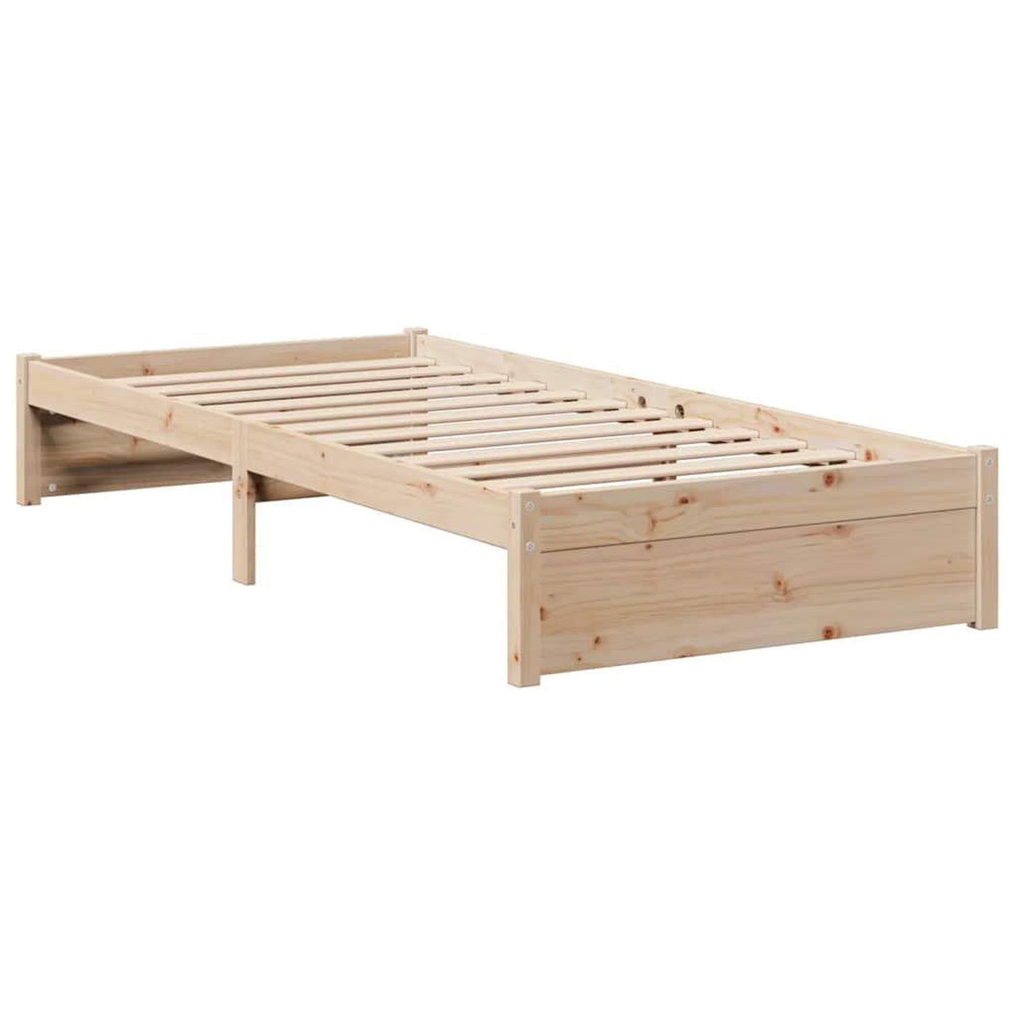 Voir la diapositive 5 : VIDAXL Lit bibliotheque sans matelas 75x190 cm bois de pin massif