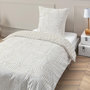 Voir la diapositive 1 : FUTURE HOME Parure de lit 1 personne en coton imprimé beige 140x200cm