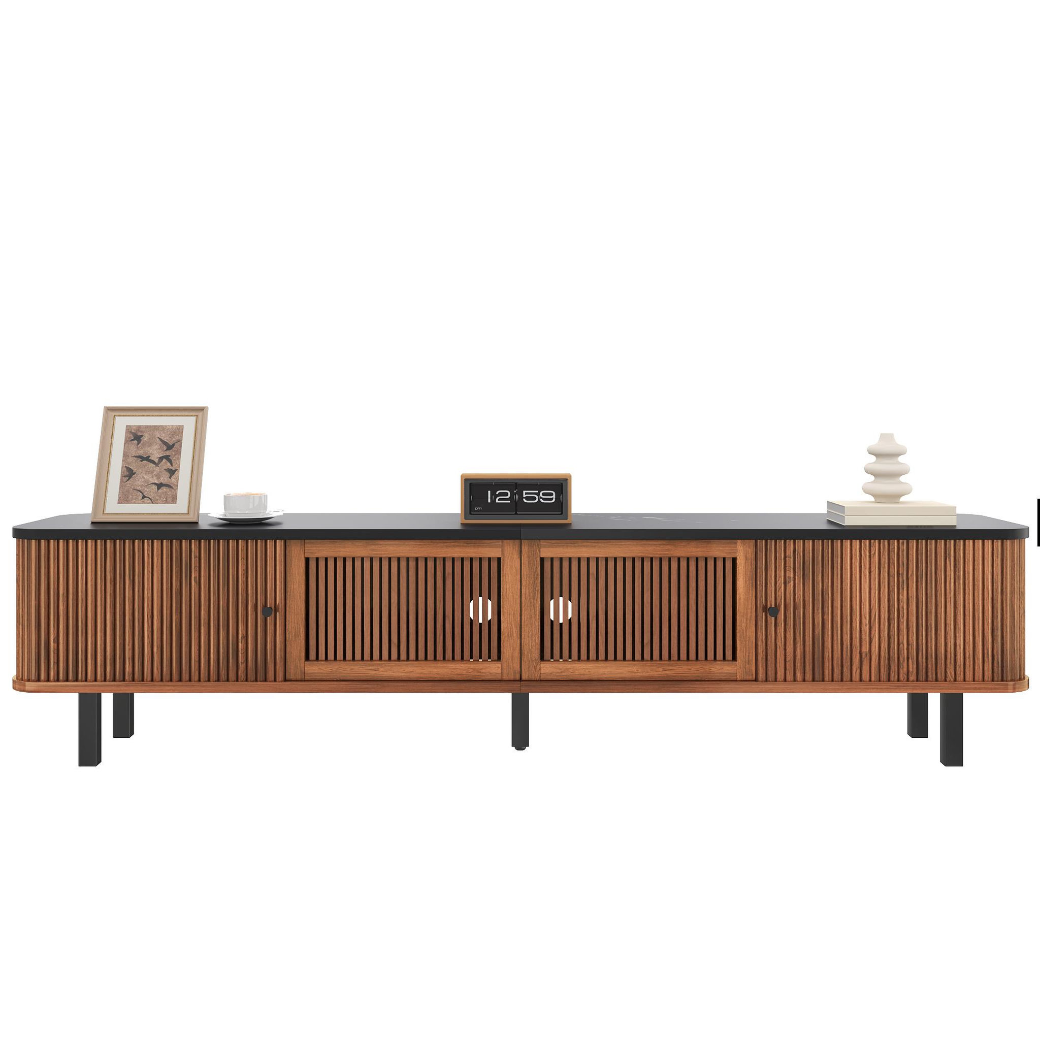 MERAX Meuble tv. Coloris disponibles : Marron
