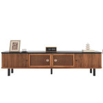 MERAX Meuble tv. Coloris disponibles : Marron