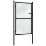 Voir la diapositive 2 : VIDAXL Portail en maille de jardin Acier galvanise 100 x 175 cm Gris
