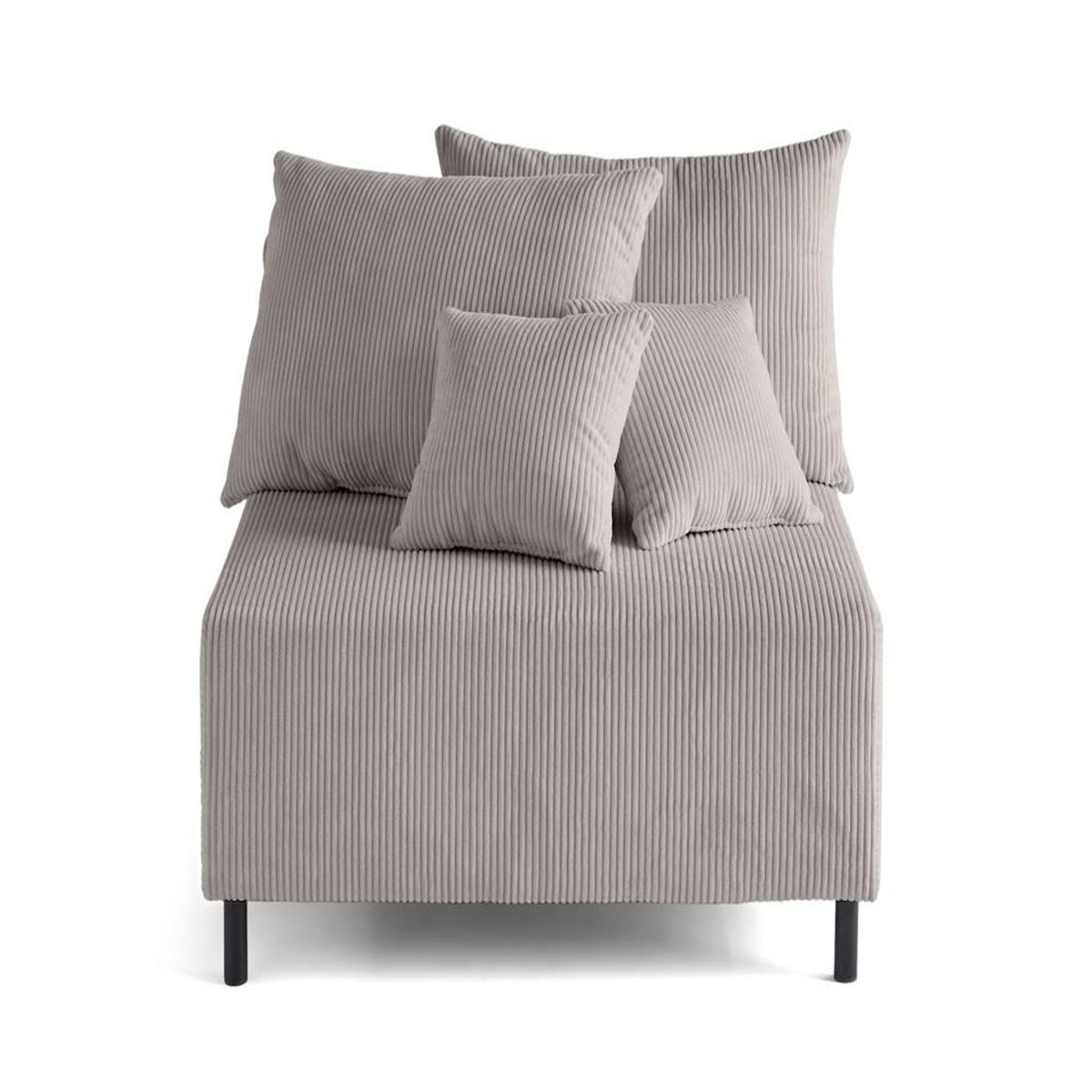 LISA DESIGN Edinburg - module d'assise - en velours côtelé