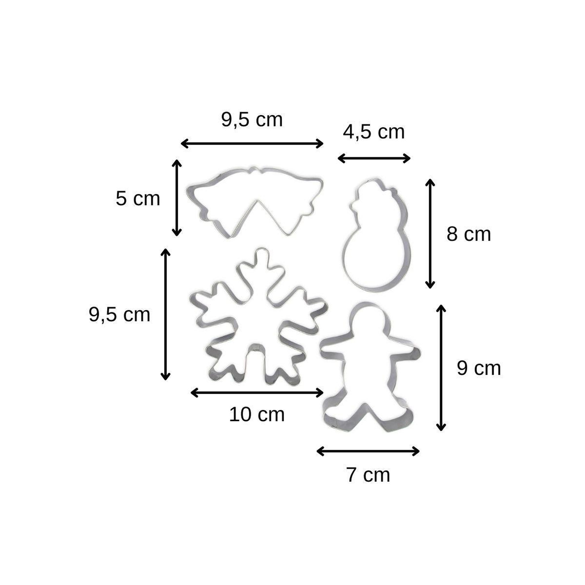 Voir la diapositive 3 : ZENKER Lot de 4 emporte-pièces de noël zenker emporte-pièces