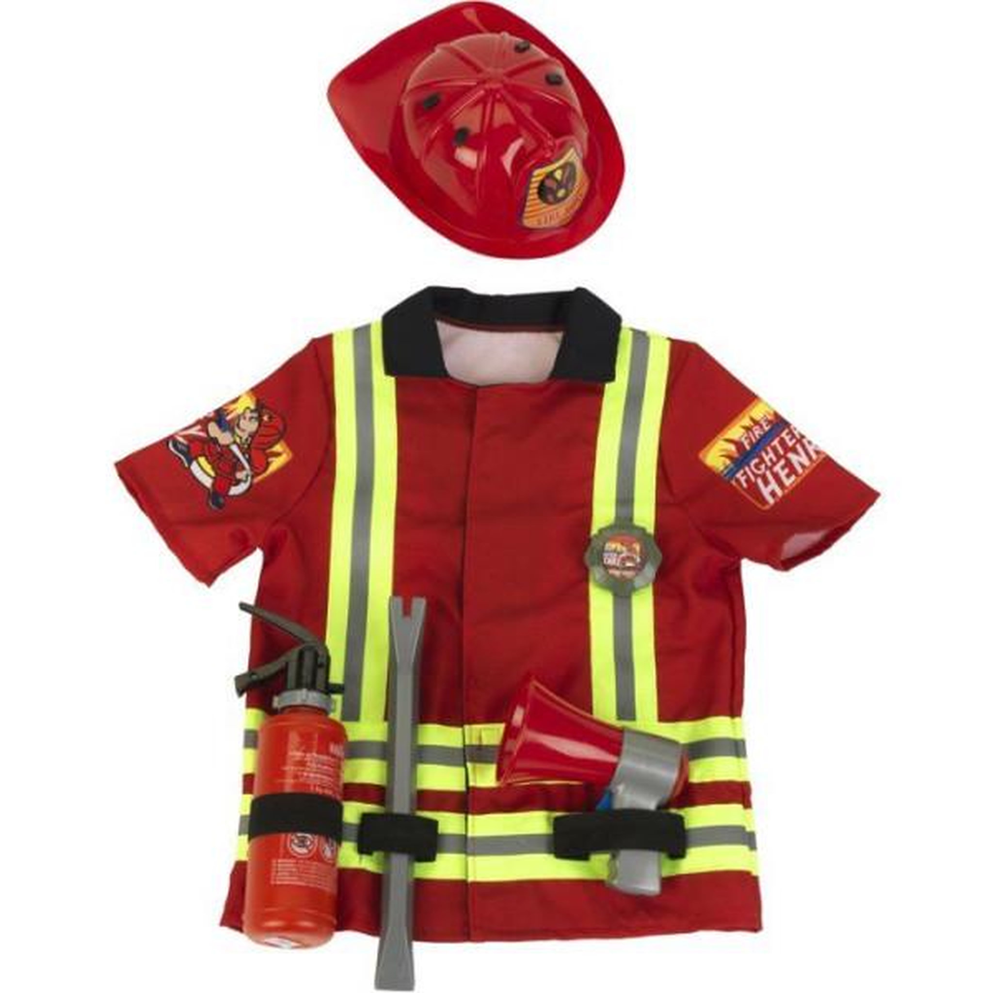 Voir la diapositive 3 : Klein Costume de pompier - KLEIN - 8985 - 6 pieces - Déguisement pompier - Des 3 ans