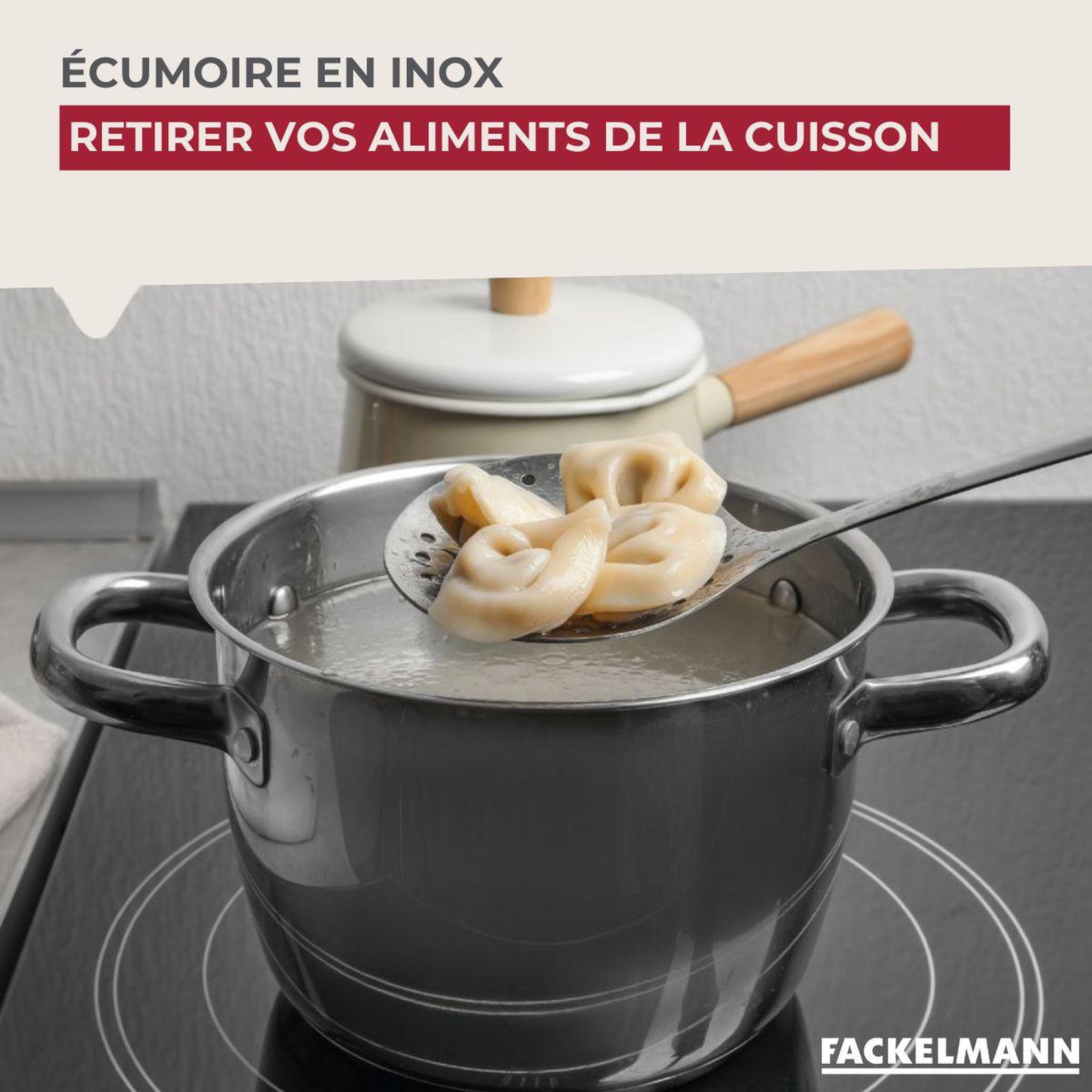 Voir la diapositive 2 : Fackelmann Ecumoire fackelmann 32 cm elemental