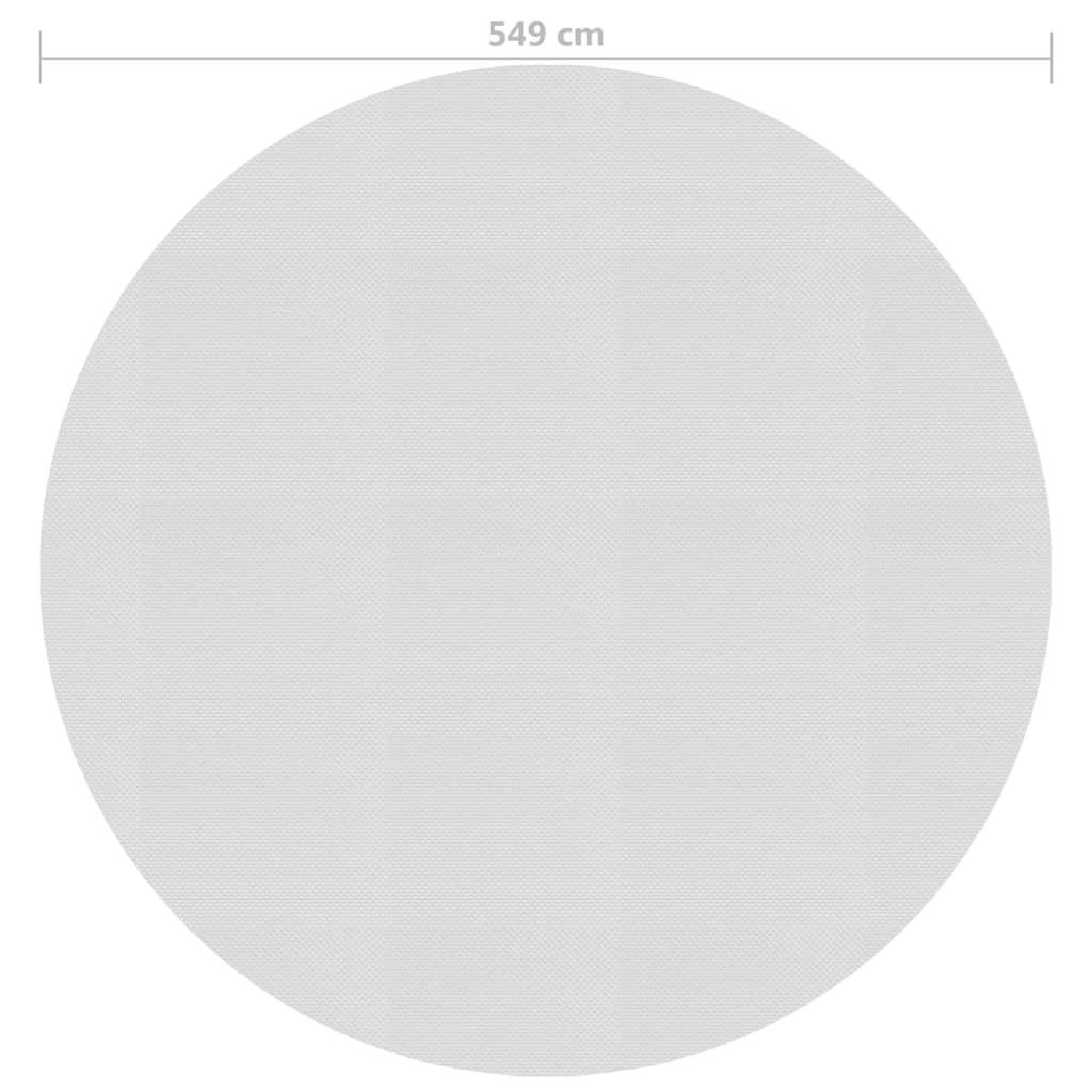 Voir la diapositive 4 : VIDAXL Film solaire de piscine flottant PE 549 cm Gris
