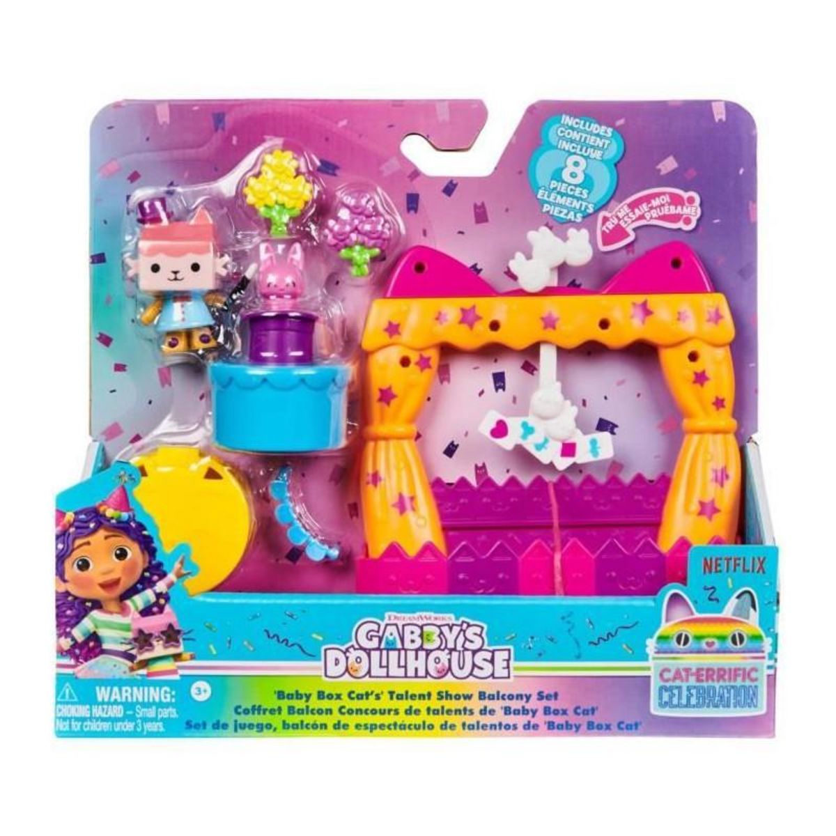 Spin Master SPIN MASTER PLAYSET BALCON SPECTACLE DE BEBE BOÎTE Gabby et la Maison Magique