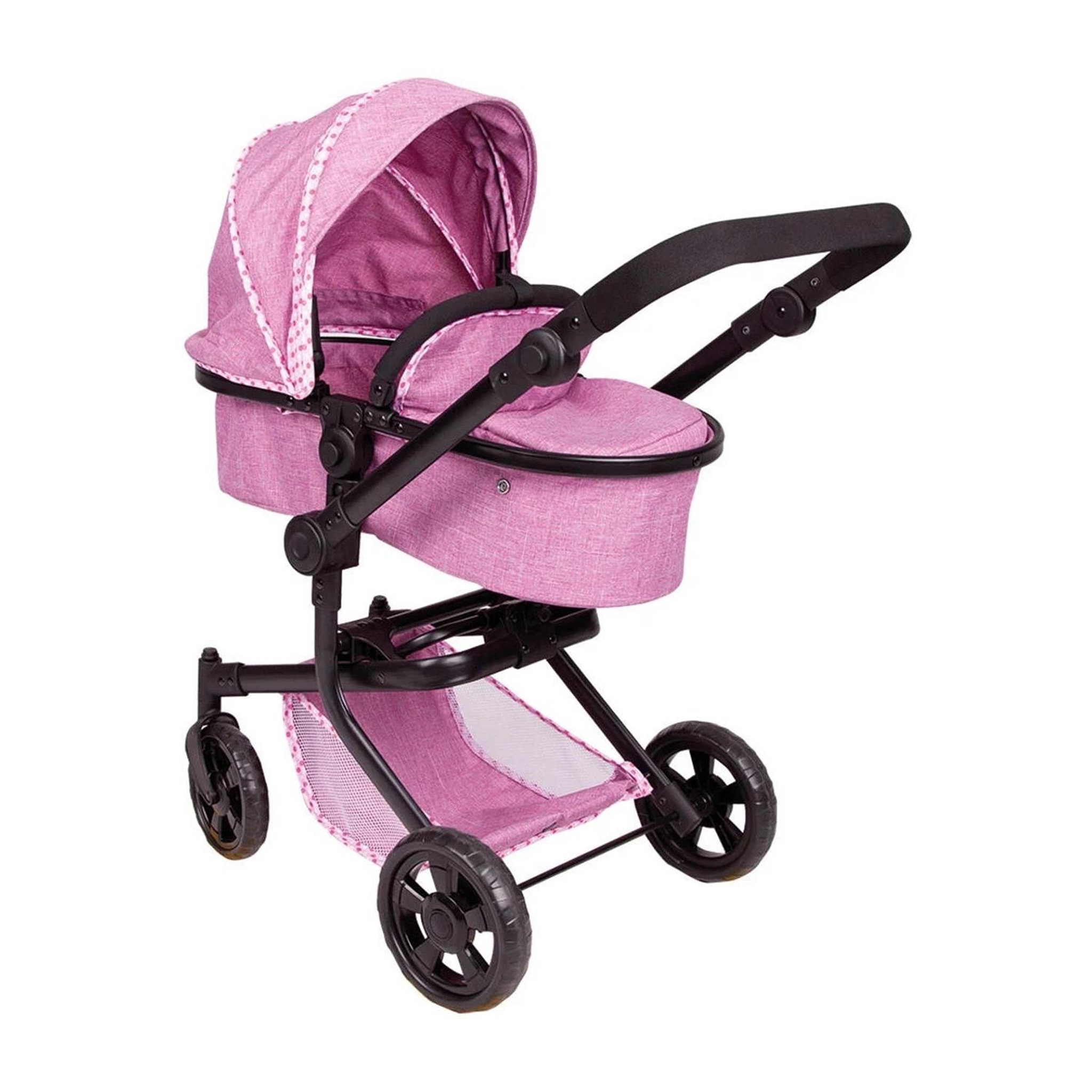 TOYTOYTOY Poussette de poupée 2 en 1 Trend Fuchsia