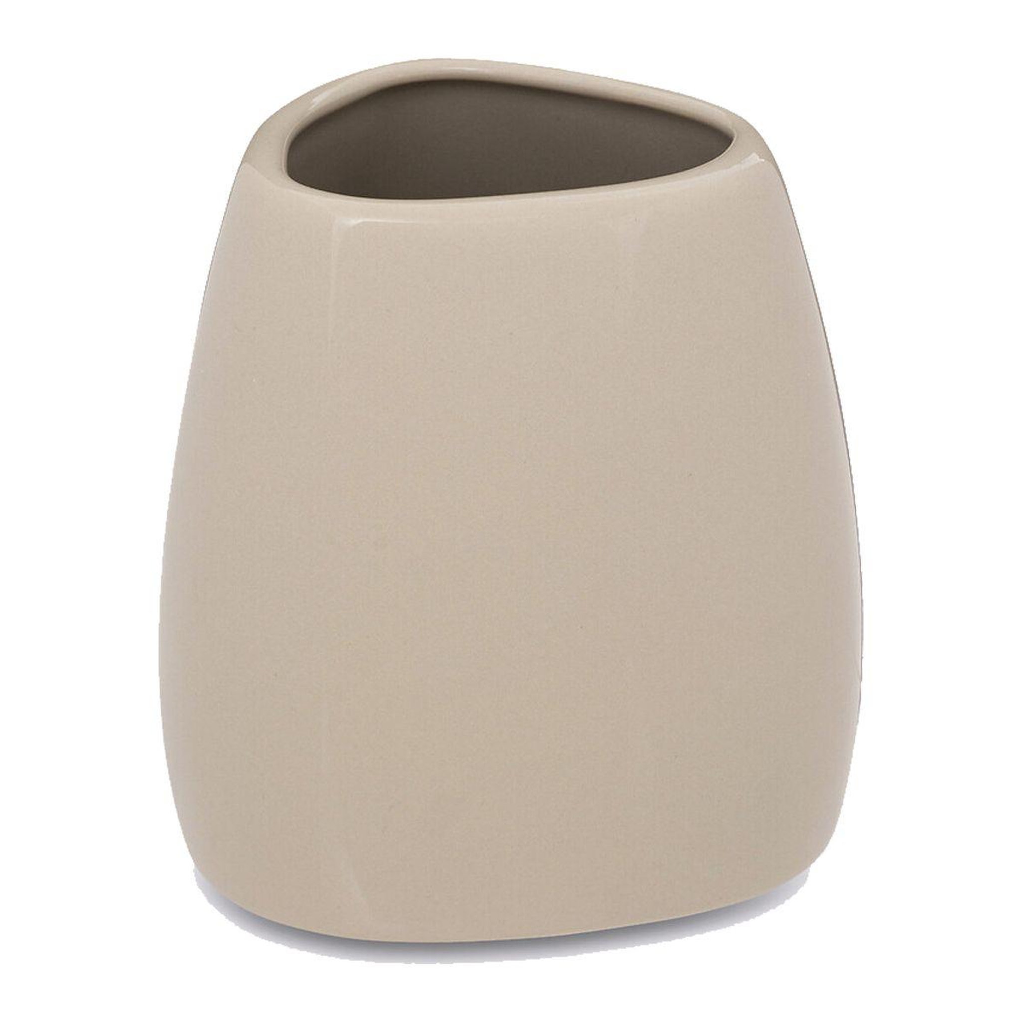 FIVE Gobelet salle de bain  galet  9cm naturel
