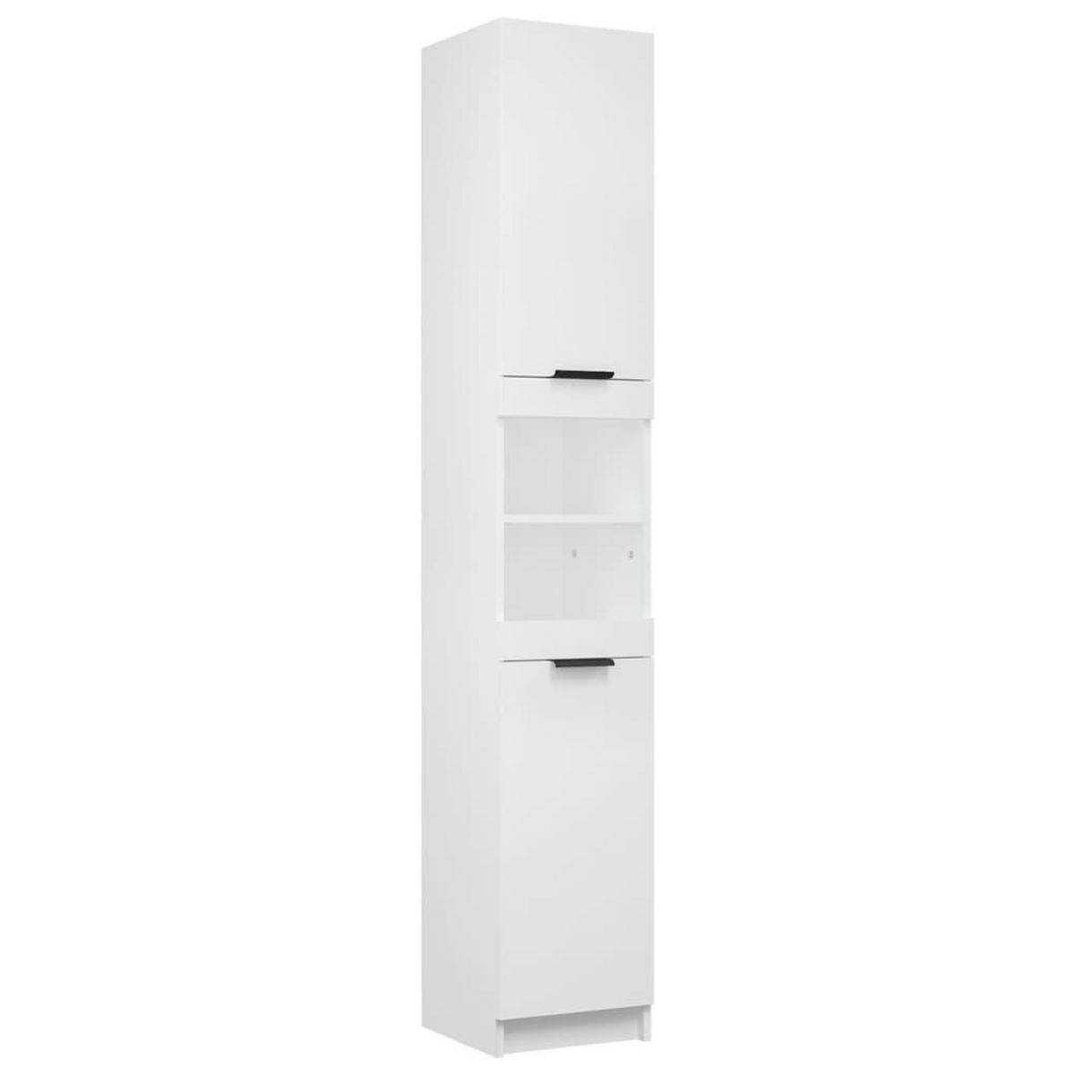 VIDAXL Armoire de salle de bain blanc 32x34x188,5 cm bois d'ingenierie