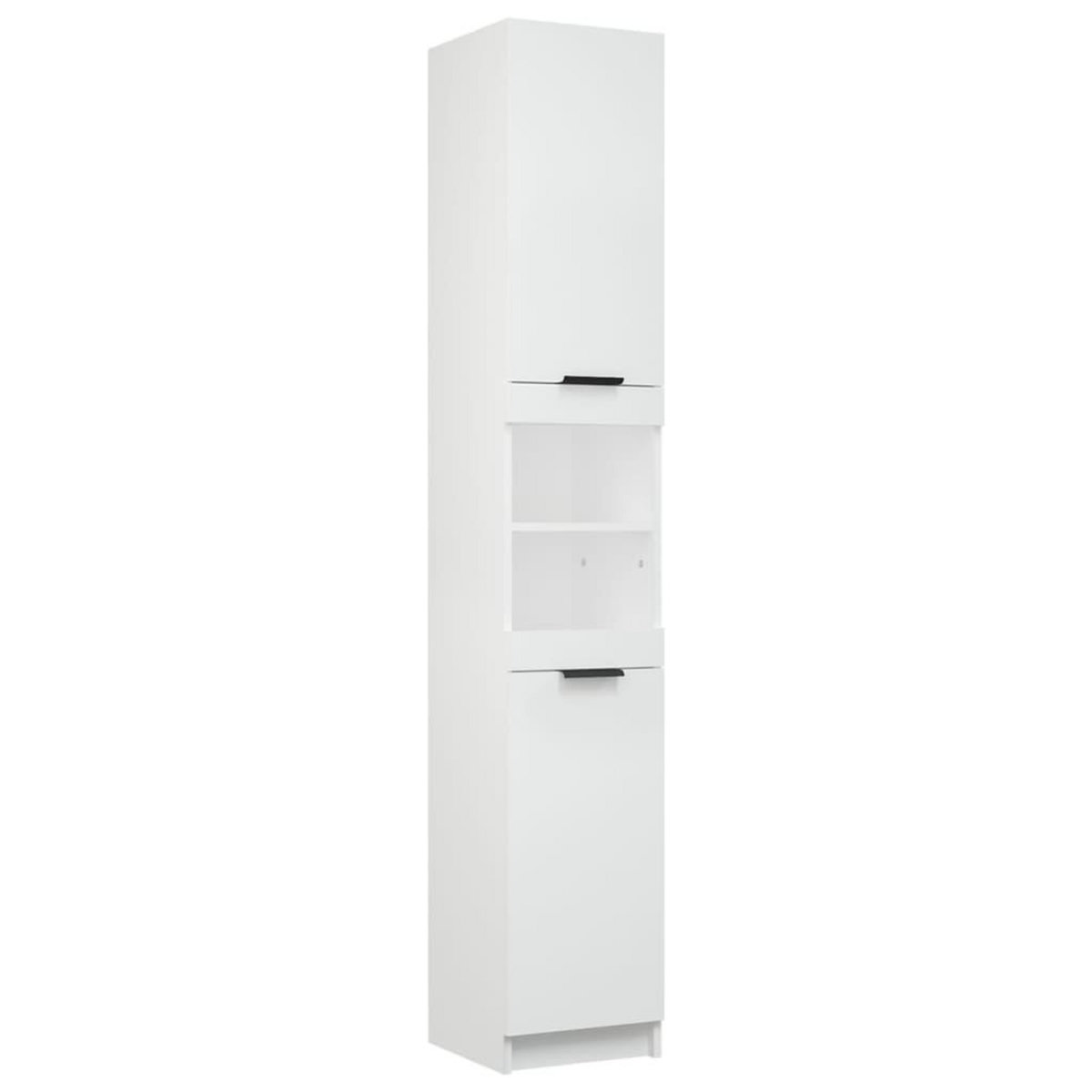 VIDAXL Armoire de salle de bain blanc 32x34x188,5 cm bois d'ingenierie