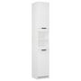 Voir la diapositive 2 : VIDAXL Armoire de salle de bain blanc 32x34x188,5 cm bois d'ingenierie