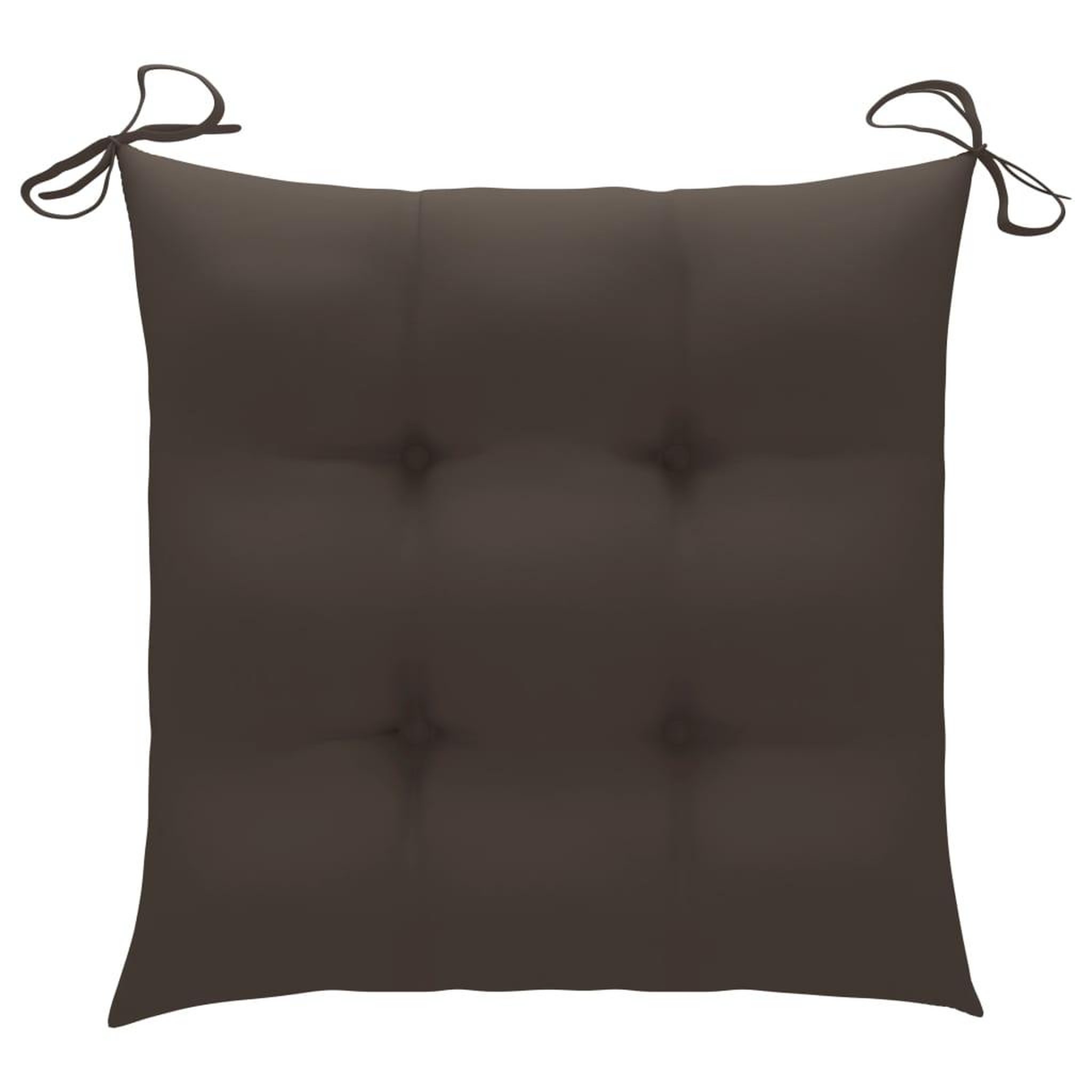 Voir la diapositive 4 : VIDAXL Chaises de jardin avec coussins taupe lot de 3 Bois teck massif
