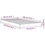 Voir la diapositive 6 : VIDAXL Cadre de lit sans matelas blanc 90x190 cm bois de pin massif