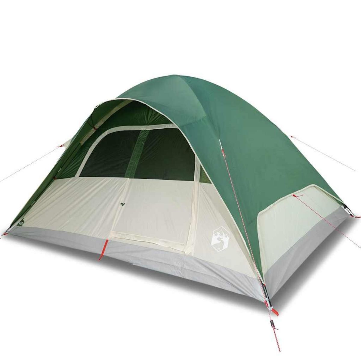 VIDAXL Tente familiale a dome 6 personnes vert impermeable