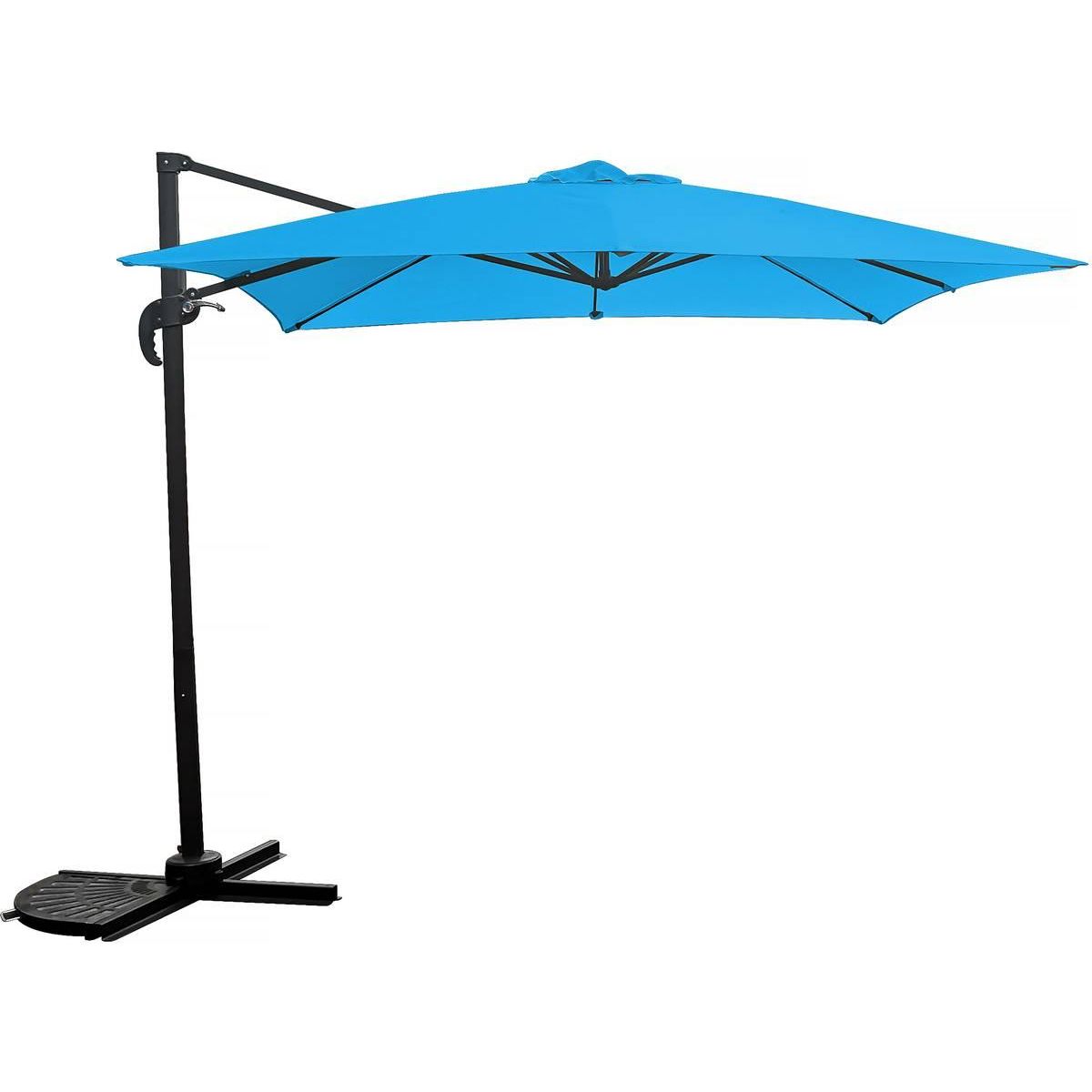 Habitat et Jardin Parasol jardin déporté  Soleil  - 2.5 x 2.5 m - Bleu