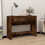 Voir la diapositive 1 : VIDAXL Table console Chene fume 100x39x75 cm Bois d'ingenierie
